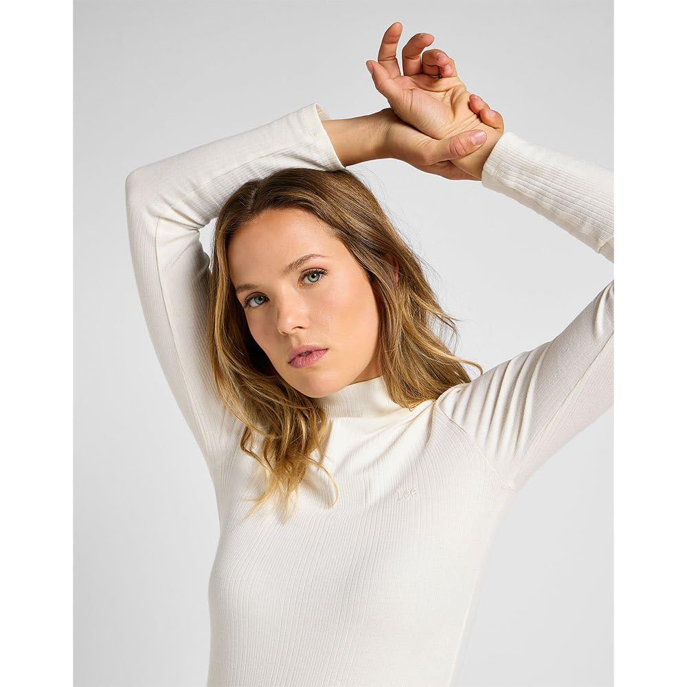Lee Ribbed Ls High Neck t-shirt linwood M col montant
