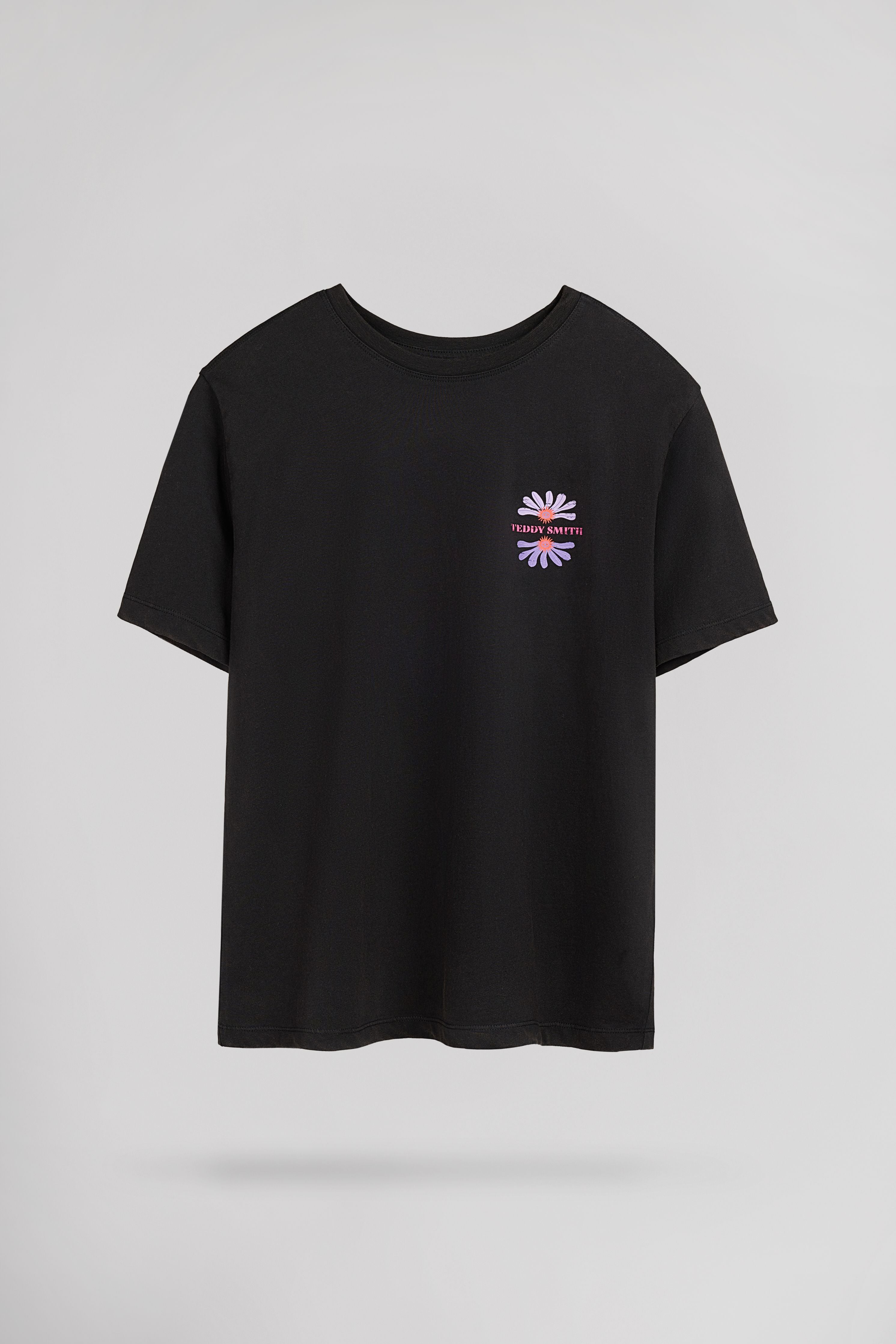 Teddy Smith T-Hya MC Jr T-shirt Noir Fille Coton