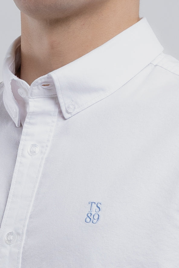 Teddy Smith C-Stan ML chemise blanc oxford