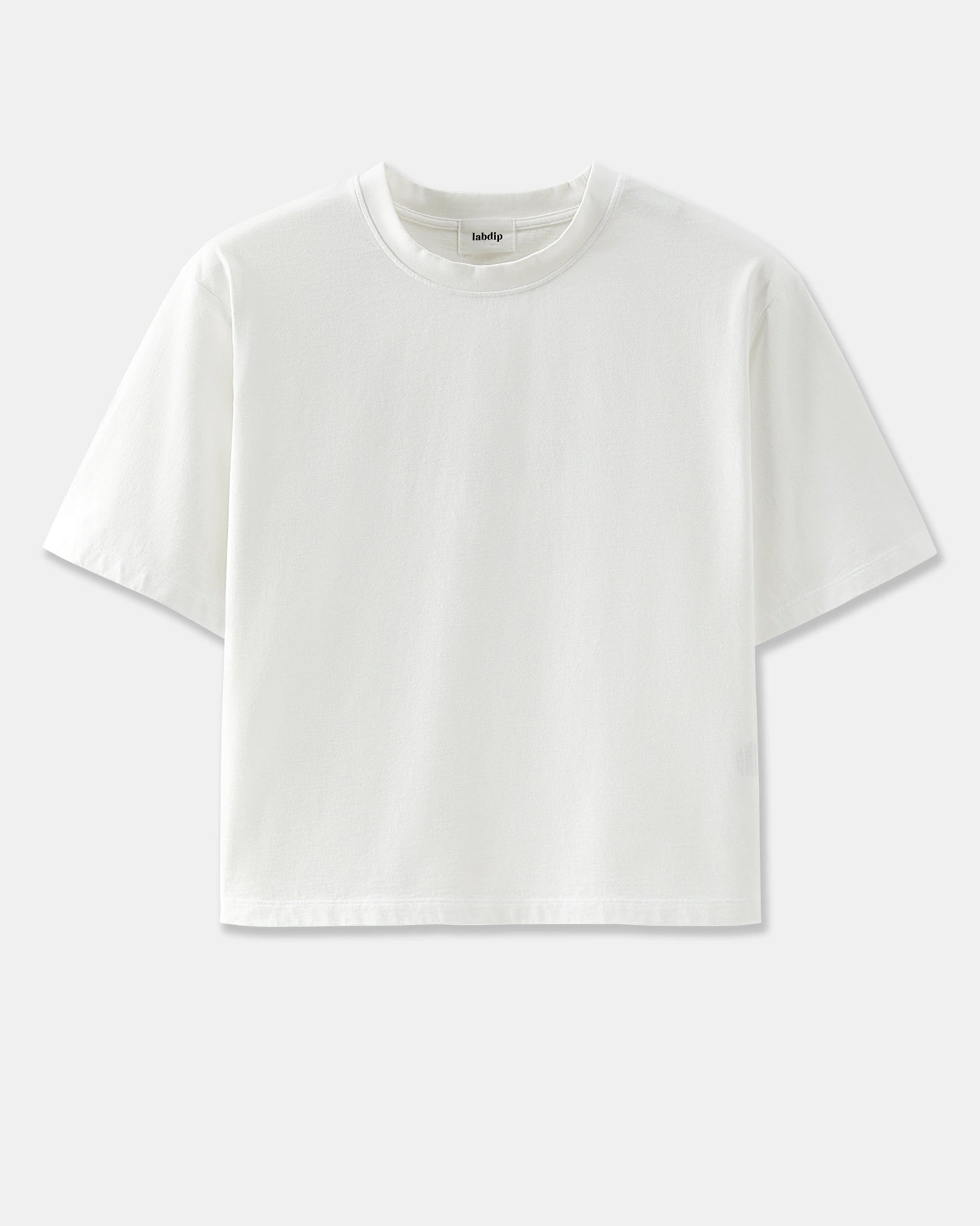 Labdip Carson Blanc t-shirt coton coupe droite