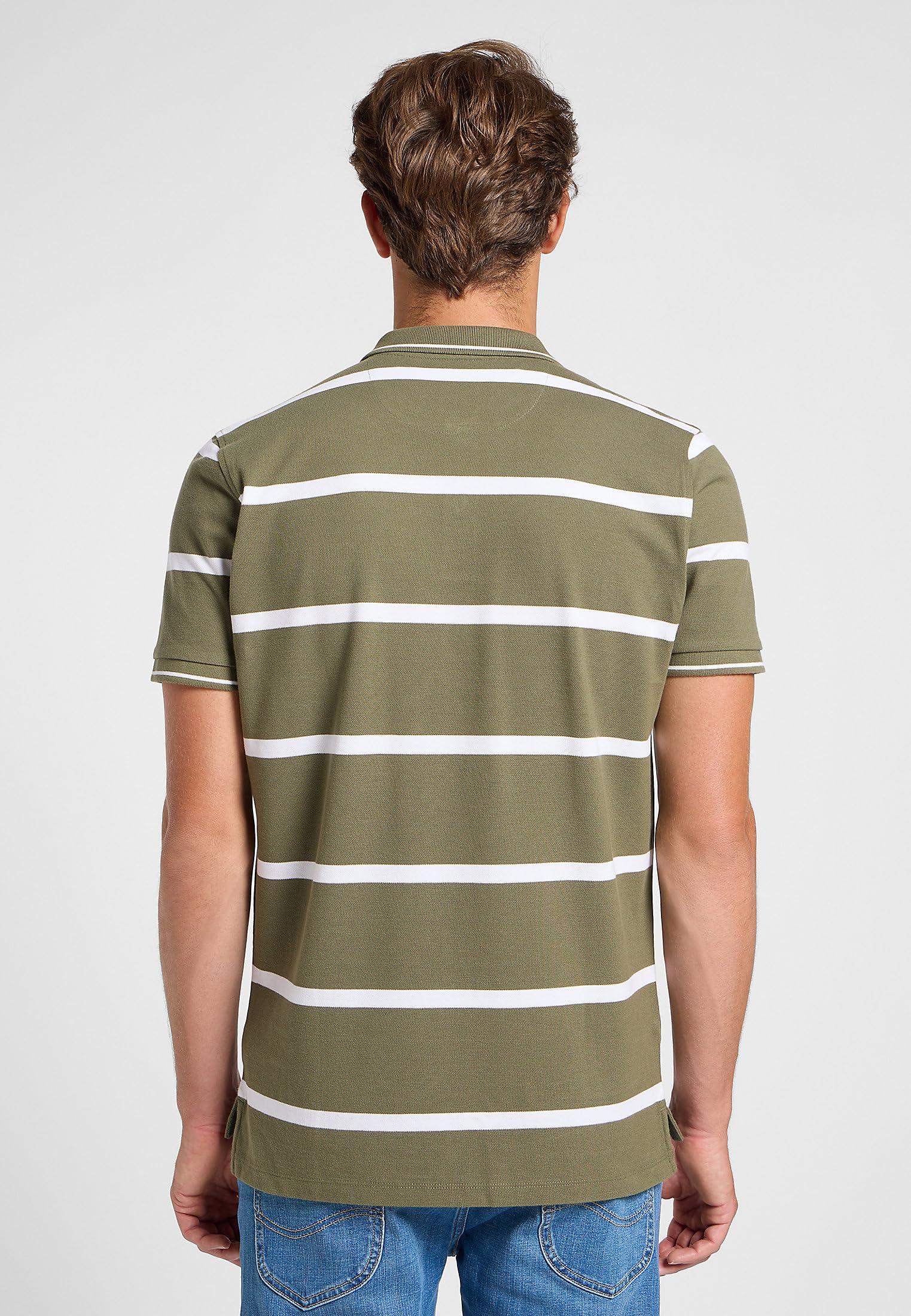 Lee Pique polo homme regular Shy Blue coton