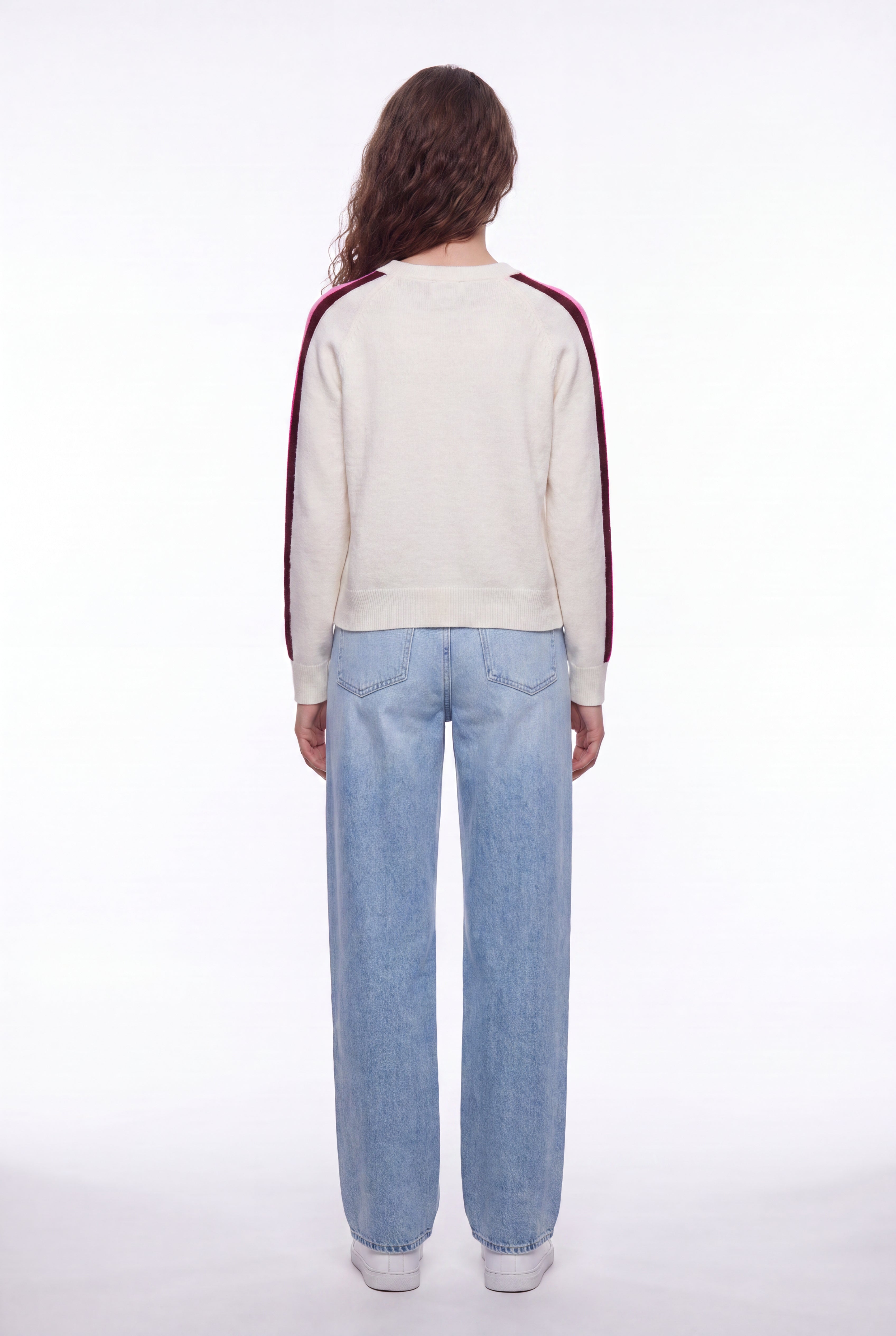 Teddy Smith P-Nana Middle White pull blanc cassé laine