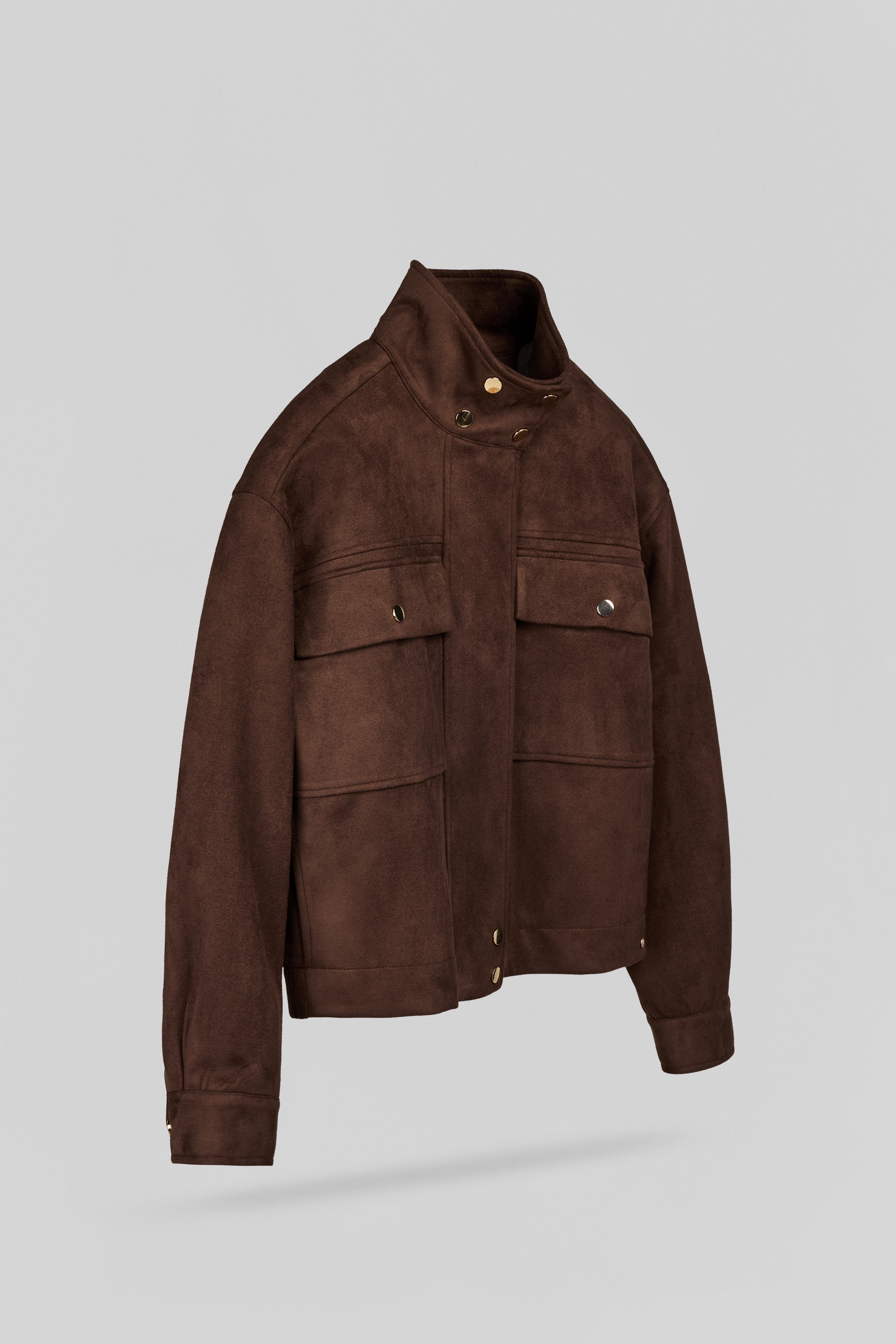 Teddy Smith B-Zephy blouson chocolat suédine