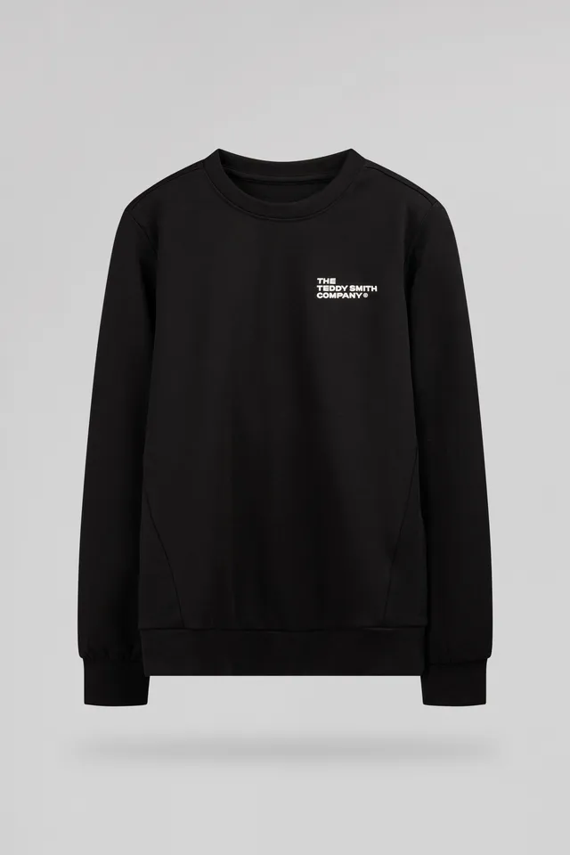 Teddy Smith S-Company RC JR sweat noir garçon