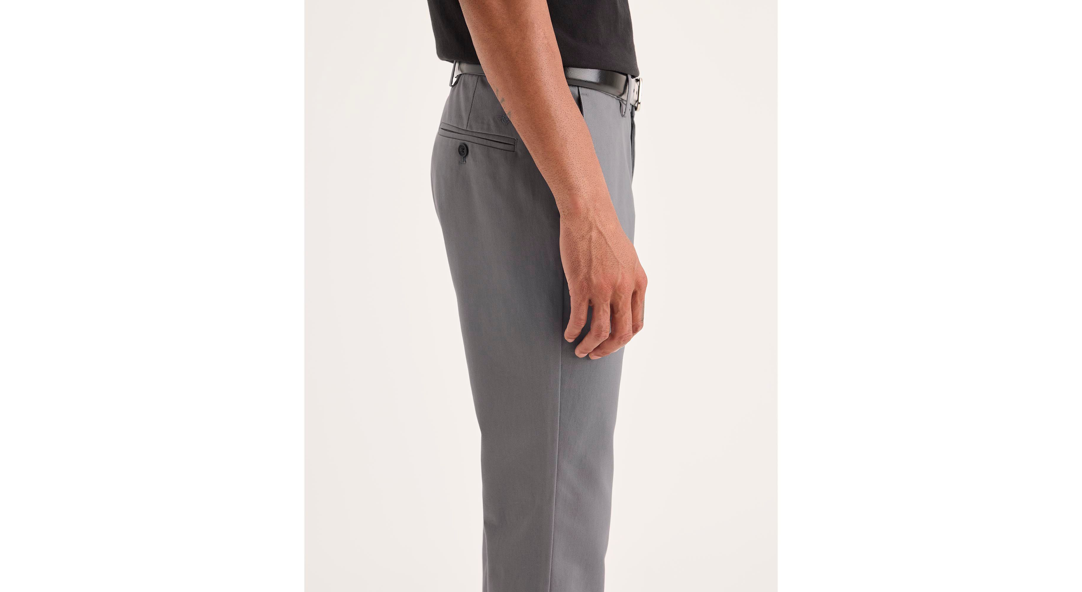 Dockers Signature Iron Free khaki skinny gris antitache