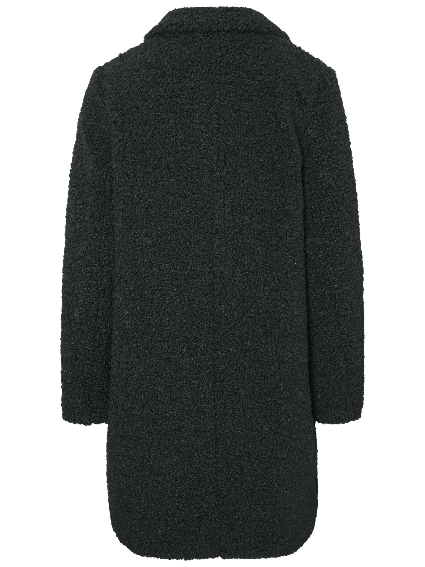 Noisy May manteau teddy fausse fourrure boutonné