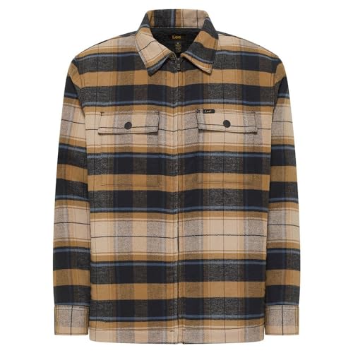Lee Surchemise matelassée marron taille M homme