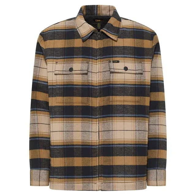 Lee Surchemise matelassée marron taille M homme