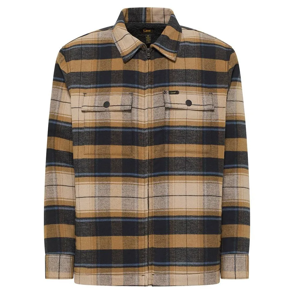 Lee Surchemise matelassée marron taille M homme