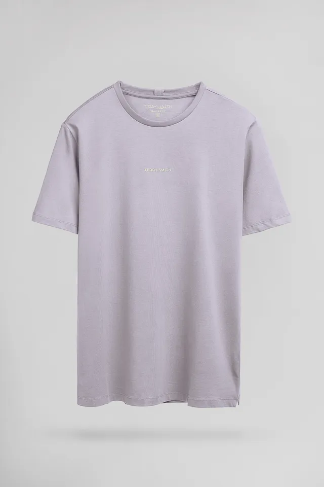 Teddy Smith T-Soy 2 MC t-shirt lavande homme coton
