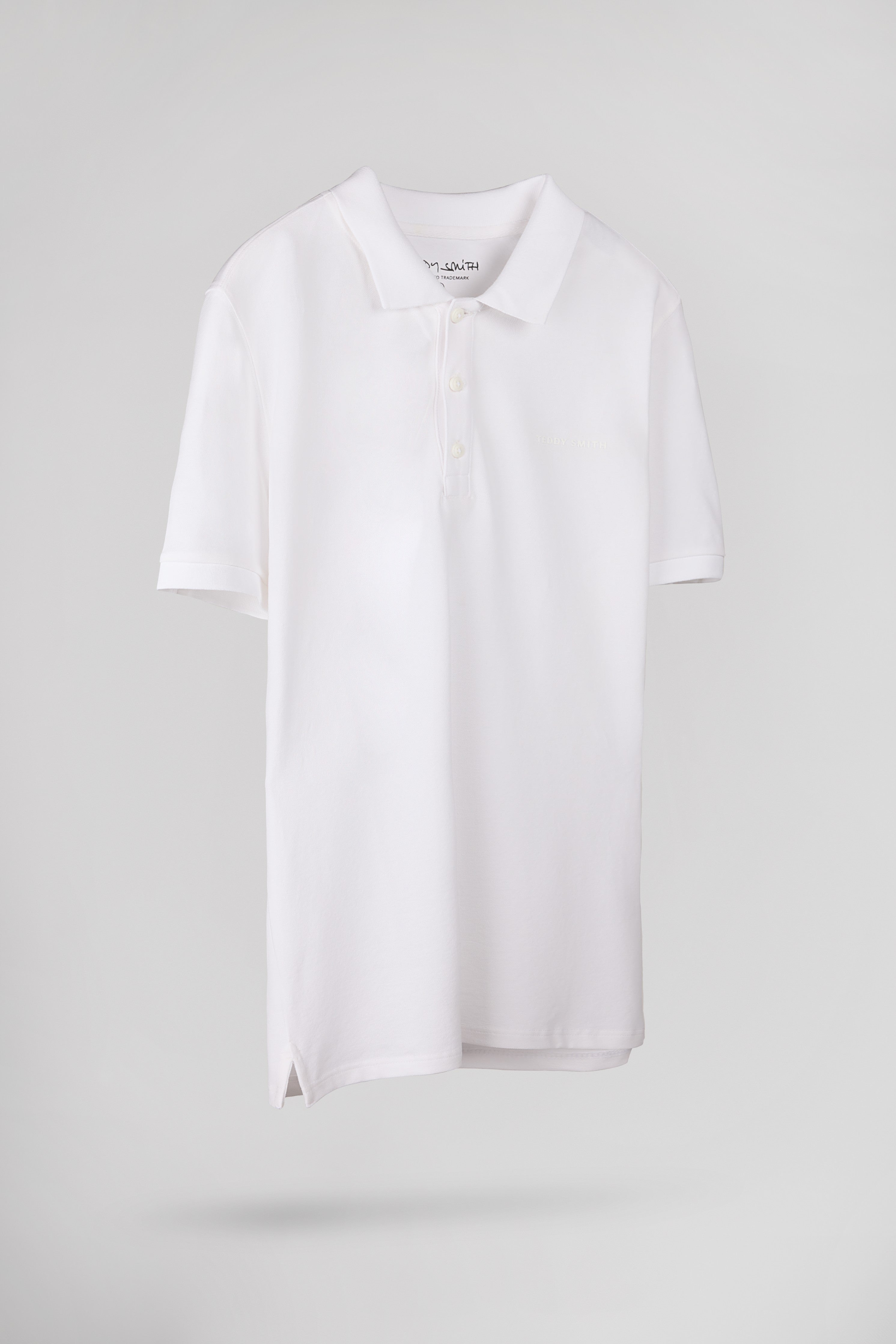 Teddy Smith P-Alban polo homme blanc piqué coton