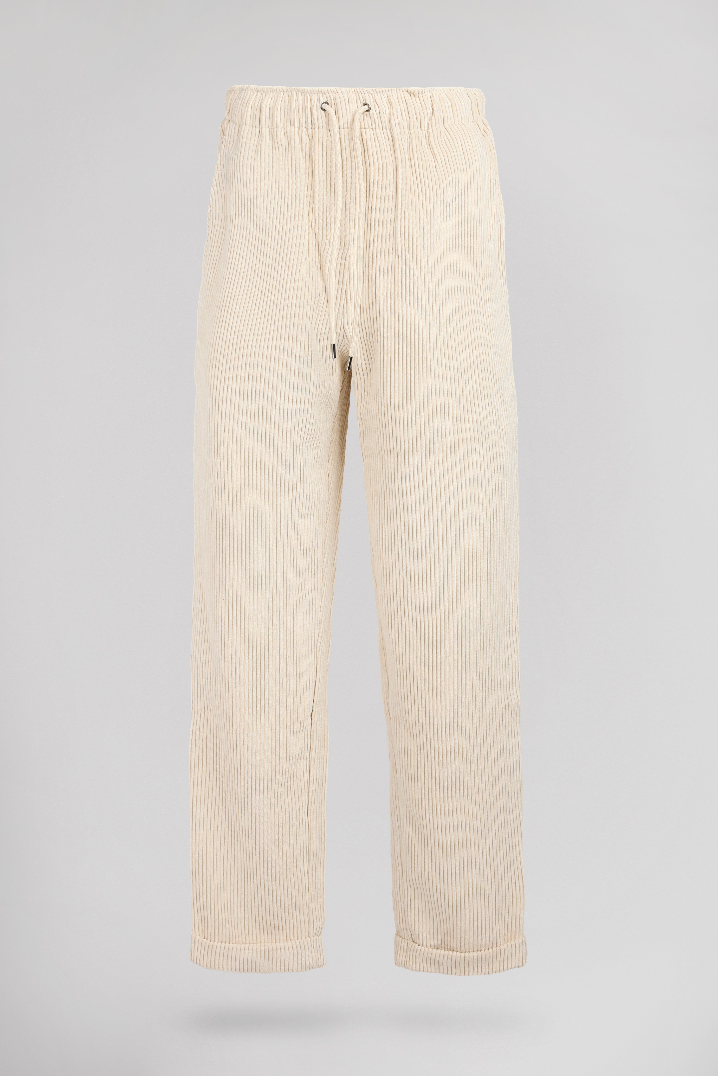 Teddy Velours Beige Clair pantalon velours femme taille élastiquée