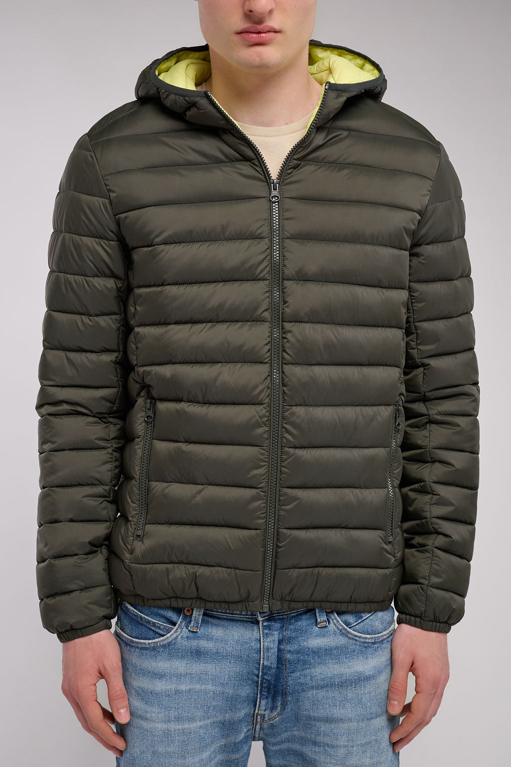 Teddy Smith Blighter doudoune capuche deep kaki homme