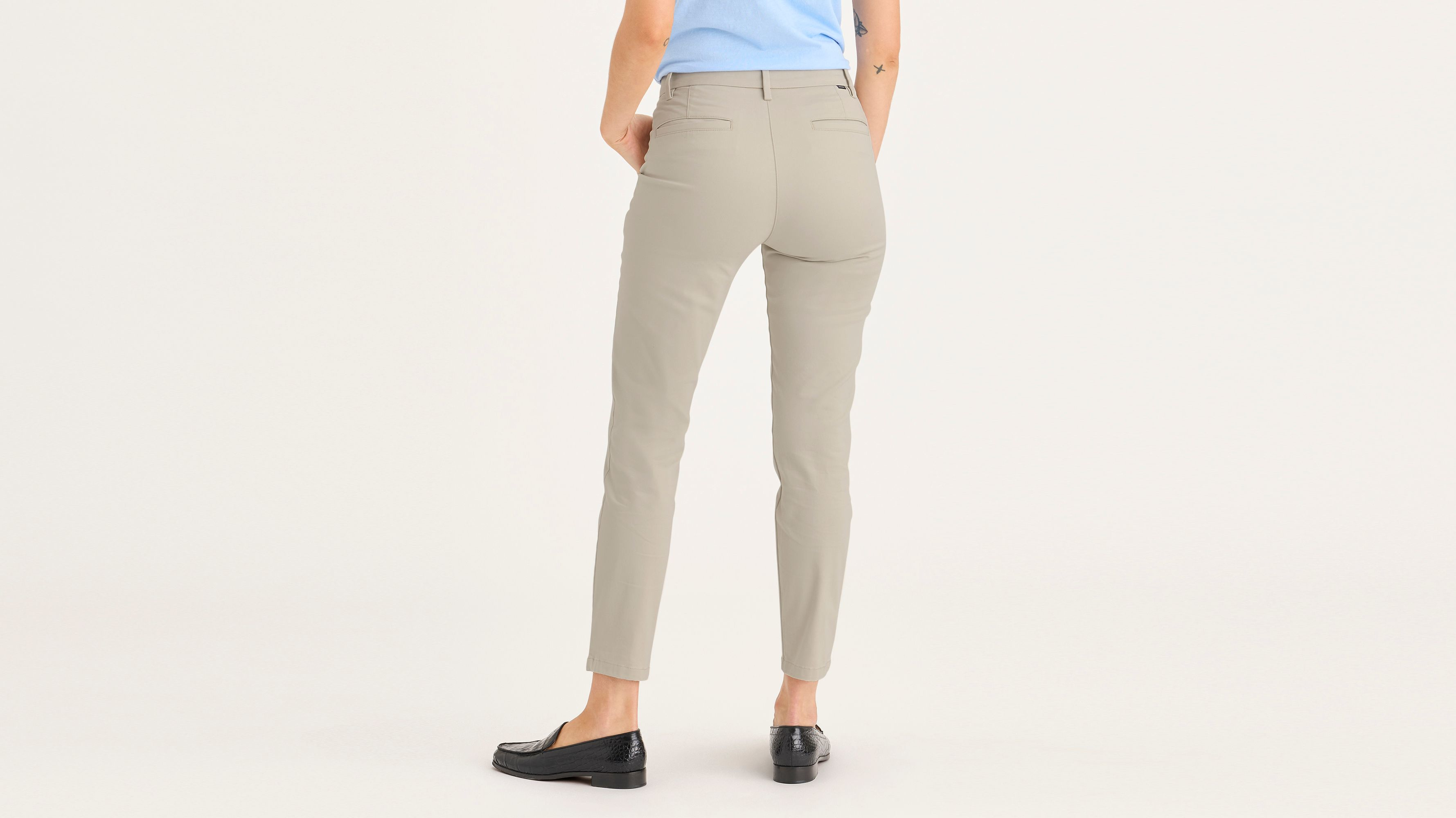 Dockers Weekend Skinny chino femme kaki sahara stretch