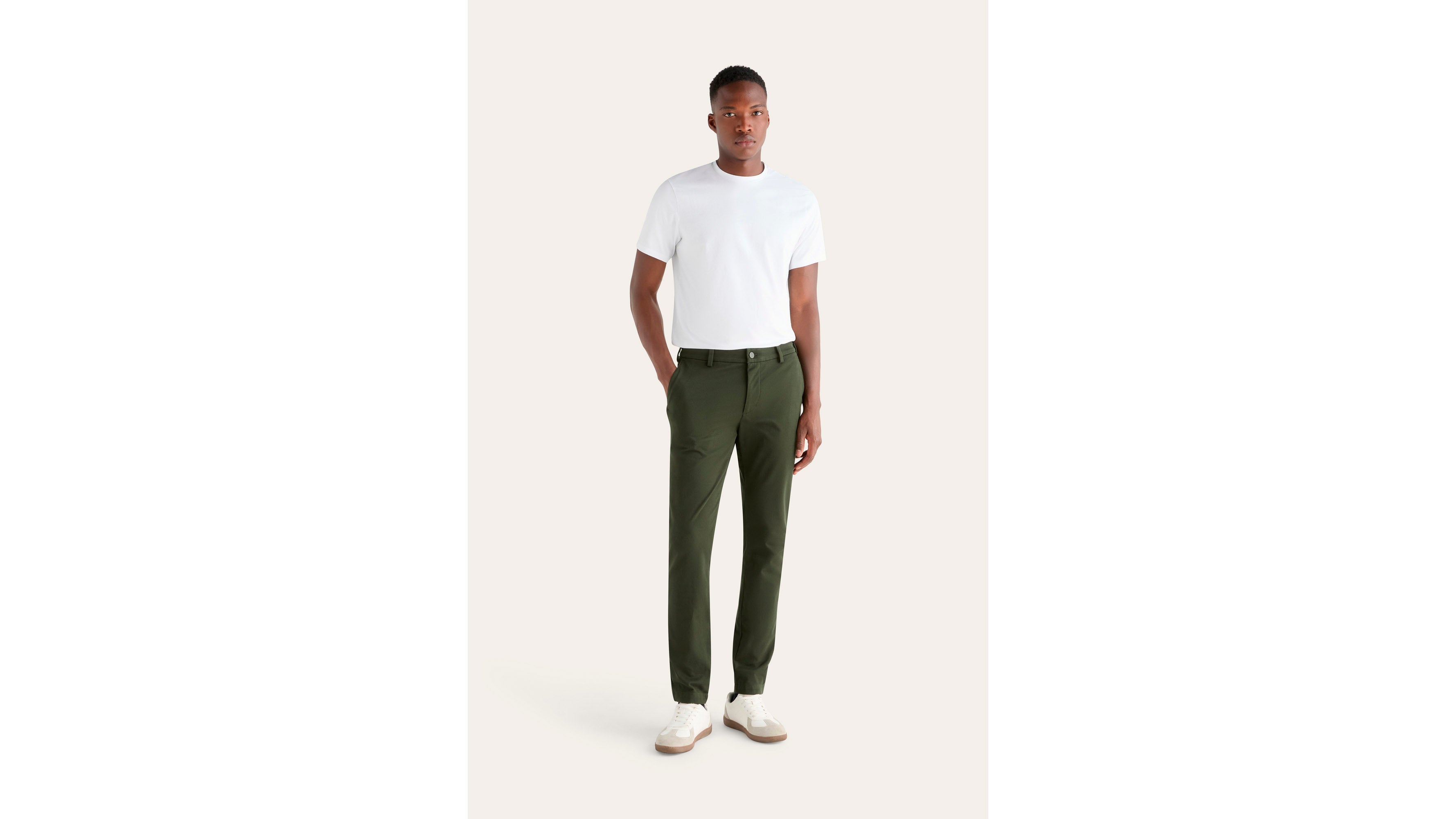 Dockers Go Activeflex chino skinny vert rosin 32/32