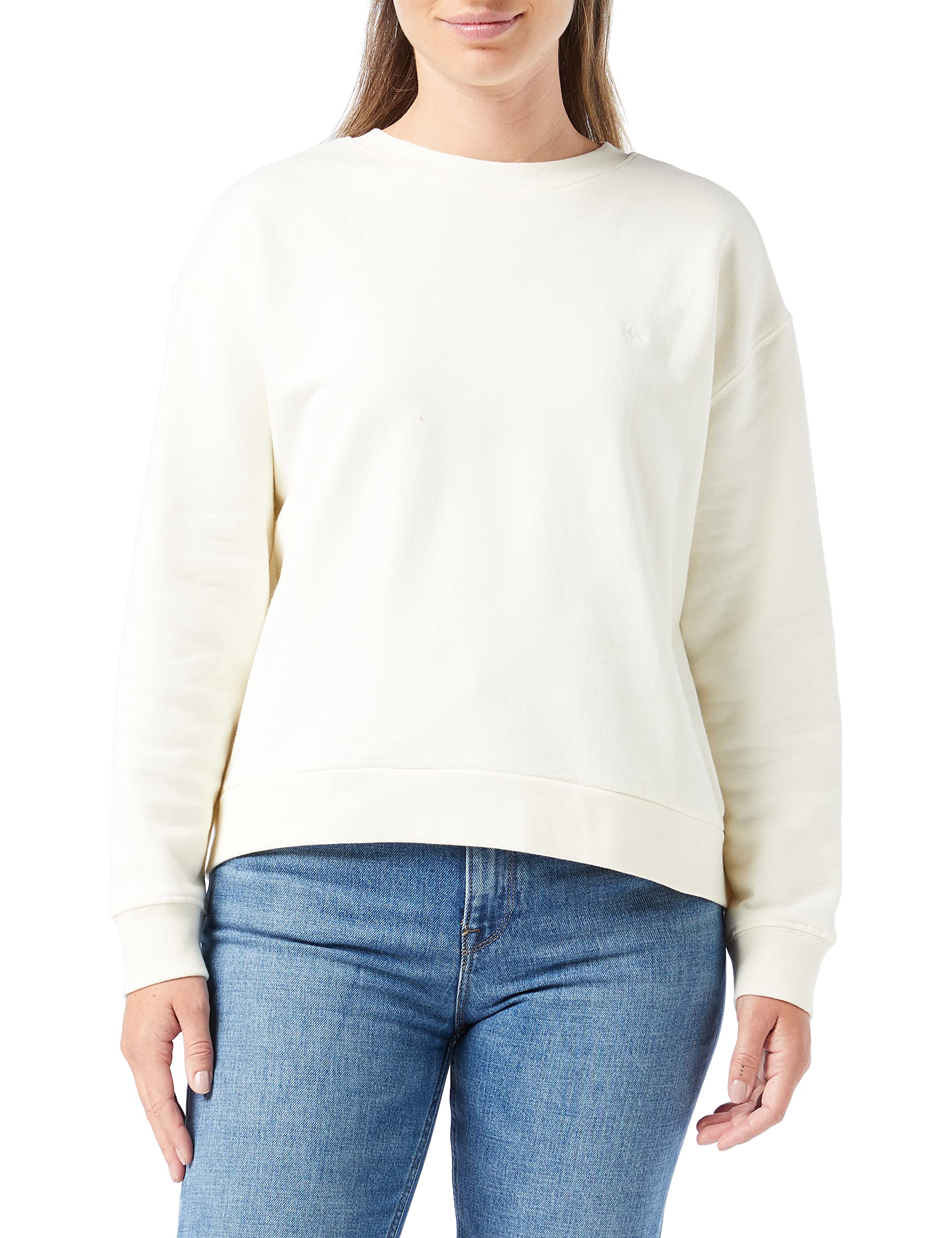 Lee Crew sweat-shirt femme jersey bouclé décontracté