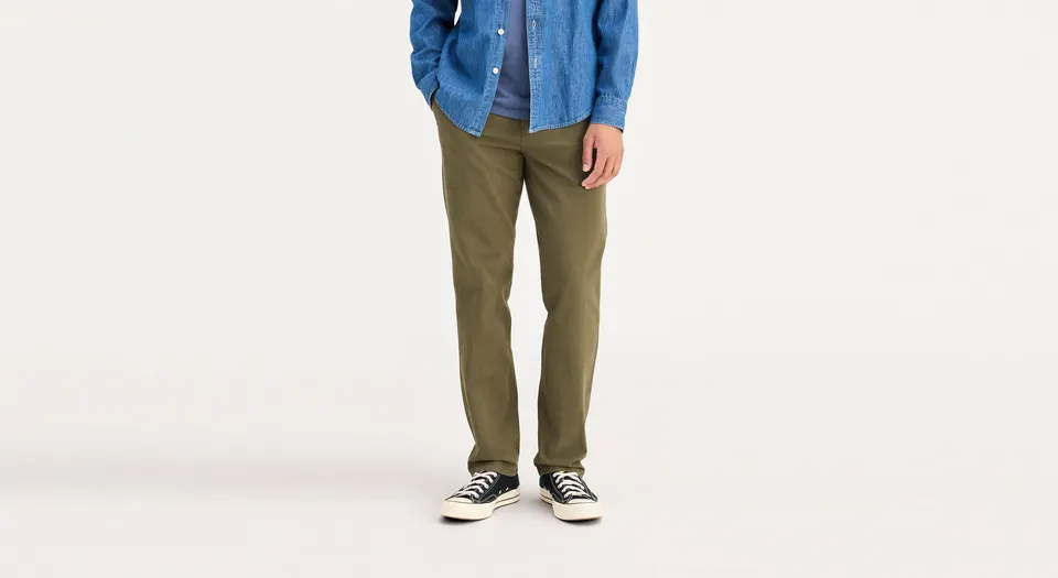 Dockers Ultimate Slim Fit chino vert olive stretch