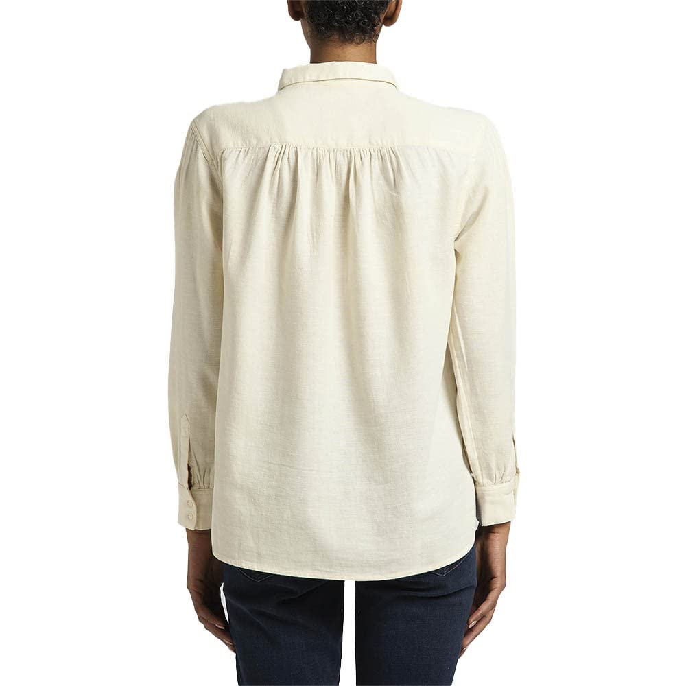 Lee Pintucked Relaxed Blouse Femme Écru Détendue