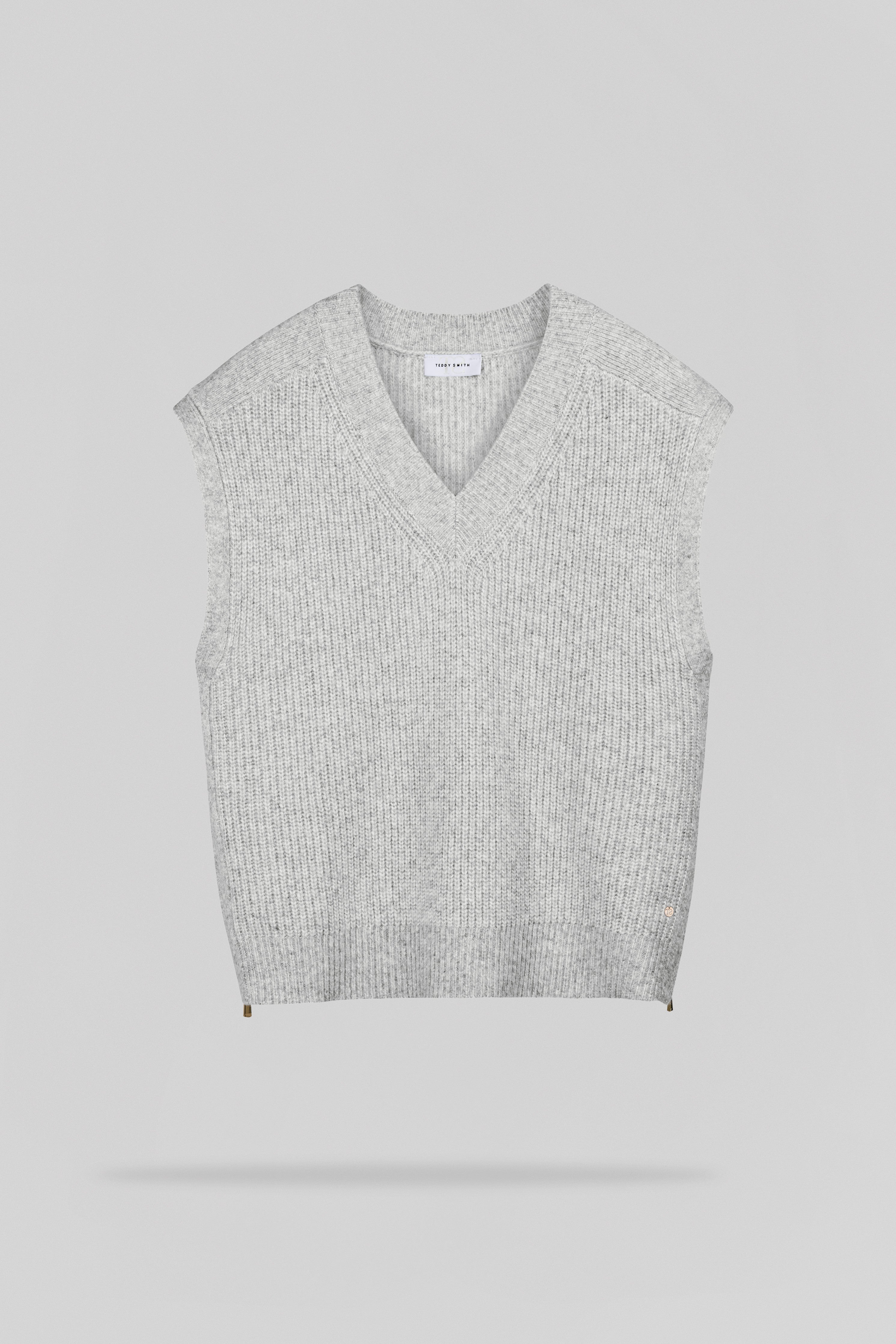 Teddy Smith P-Milo pull gris chiné femme sans manches