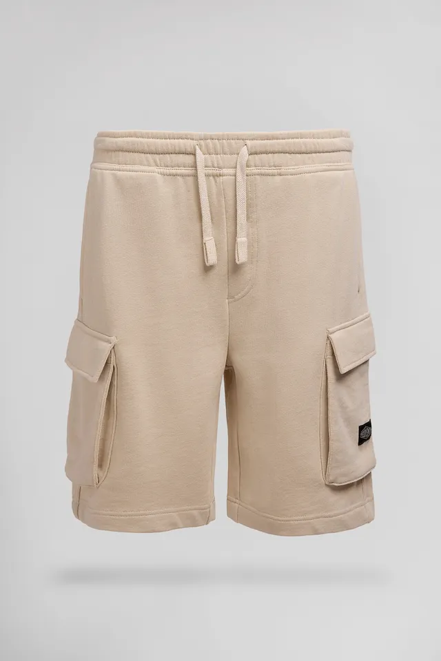 Teddy Smith S-Orty JR Beige Clair short cargo garçon