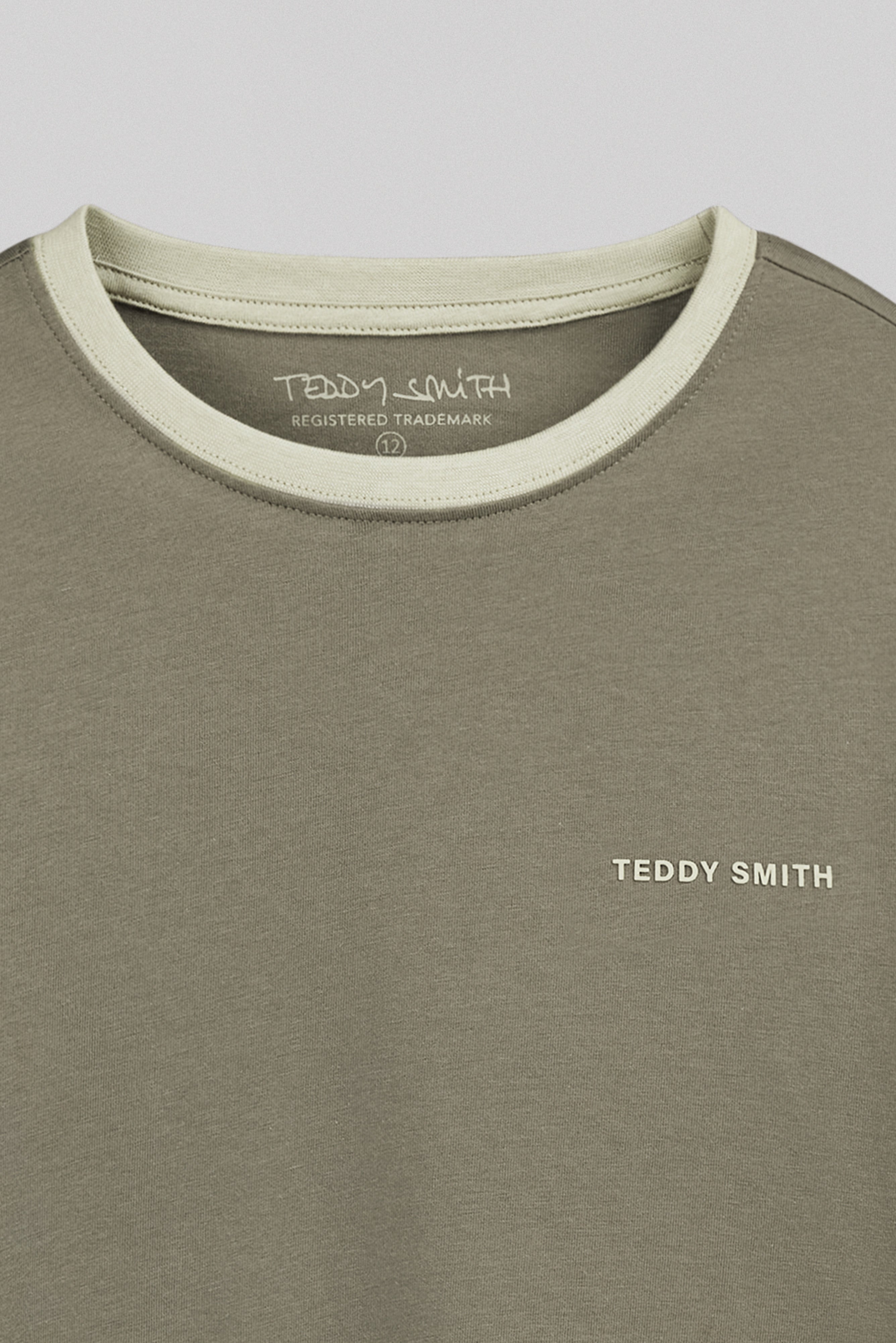 Teddy Smith THE-TEE 2 R MC JR t-shirt garçon dusty kaki