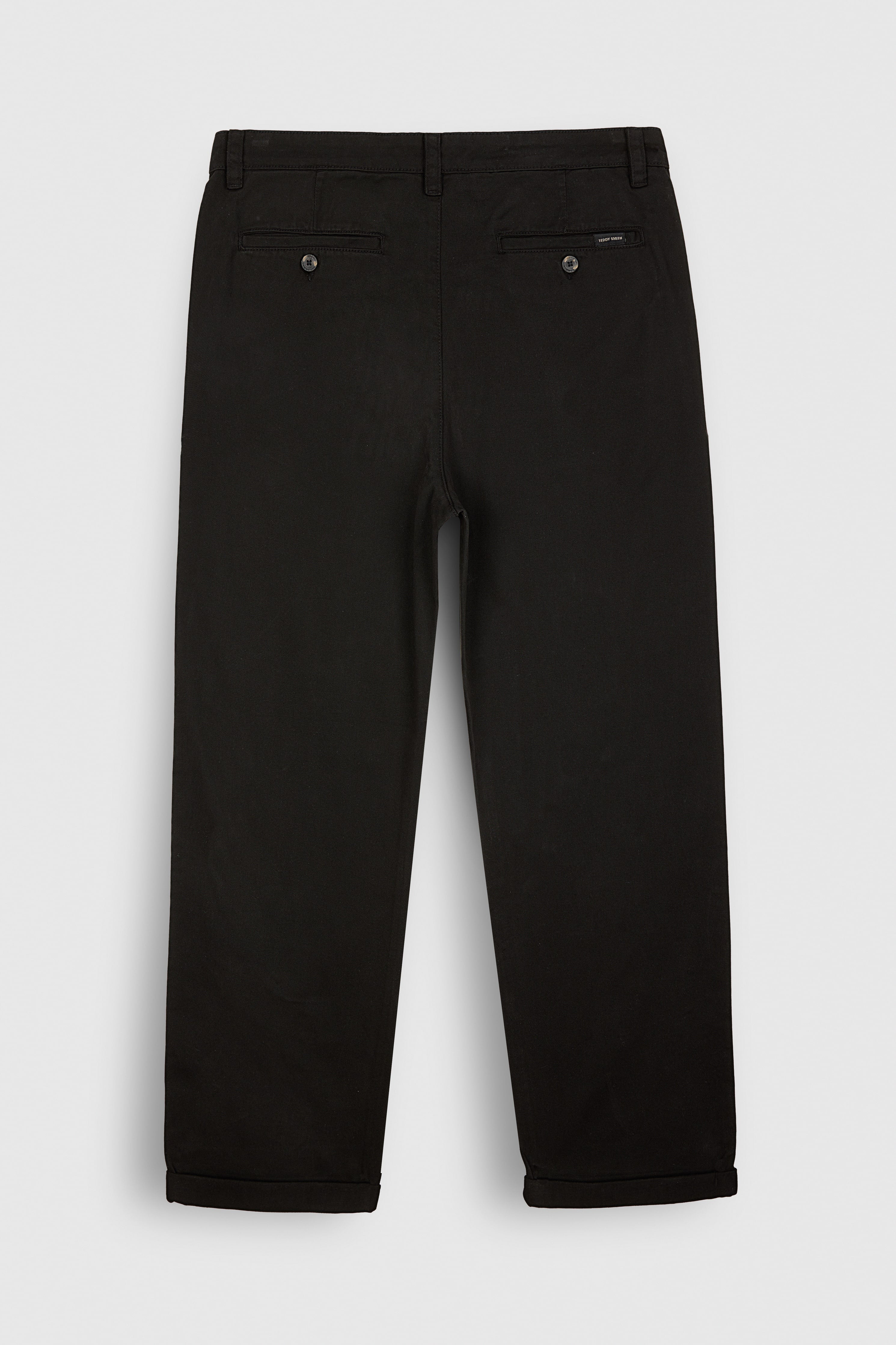 Teddy Smith P-Lario Chino pantalon droit noir coton homme