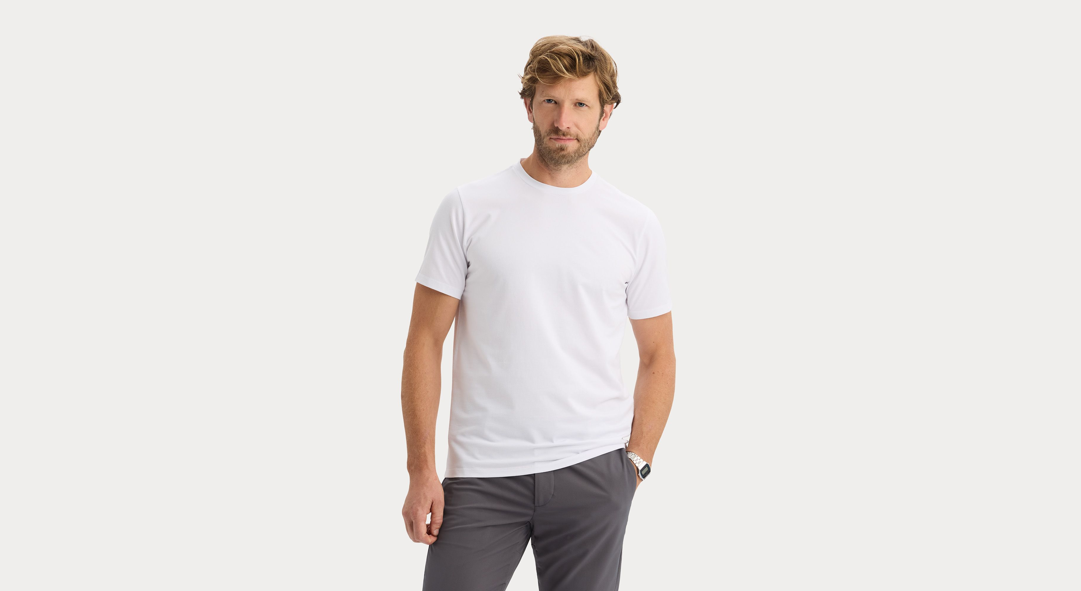 Dockers Go Tee t-shirt slim blanc séchage rapide