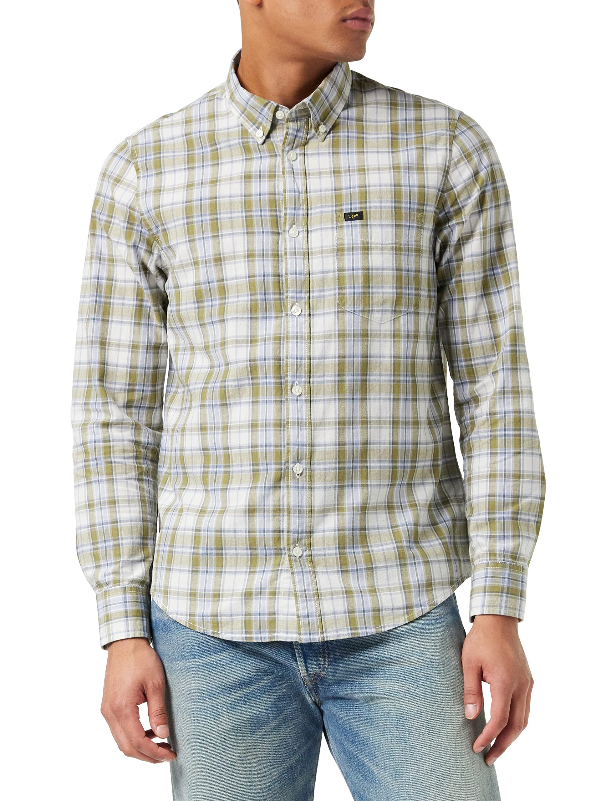 Lee Bouton Down t-shirt homme ammonite