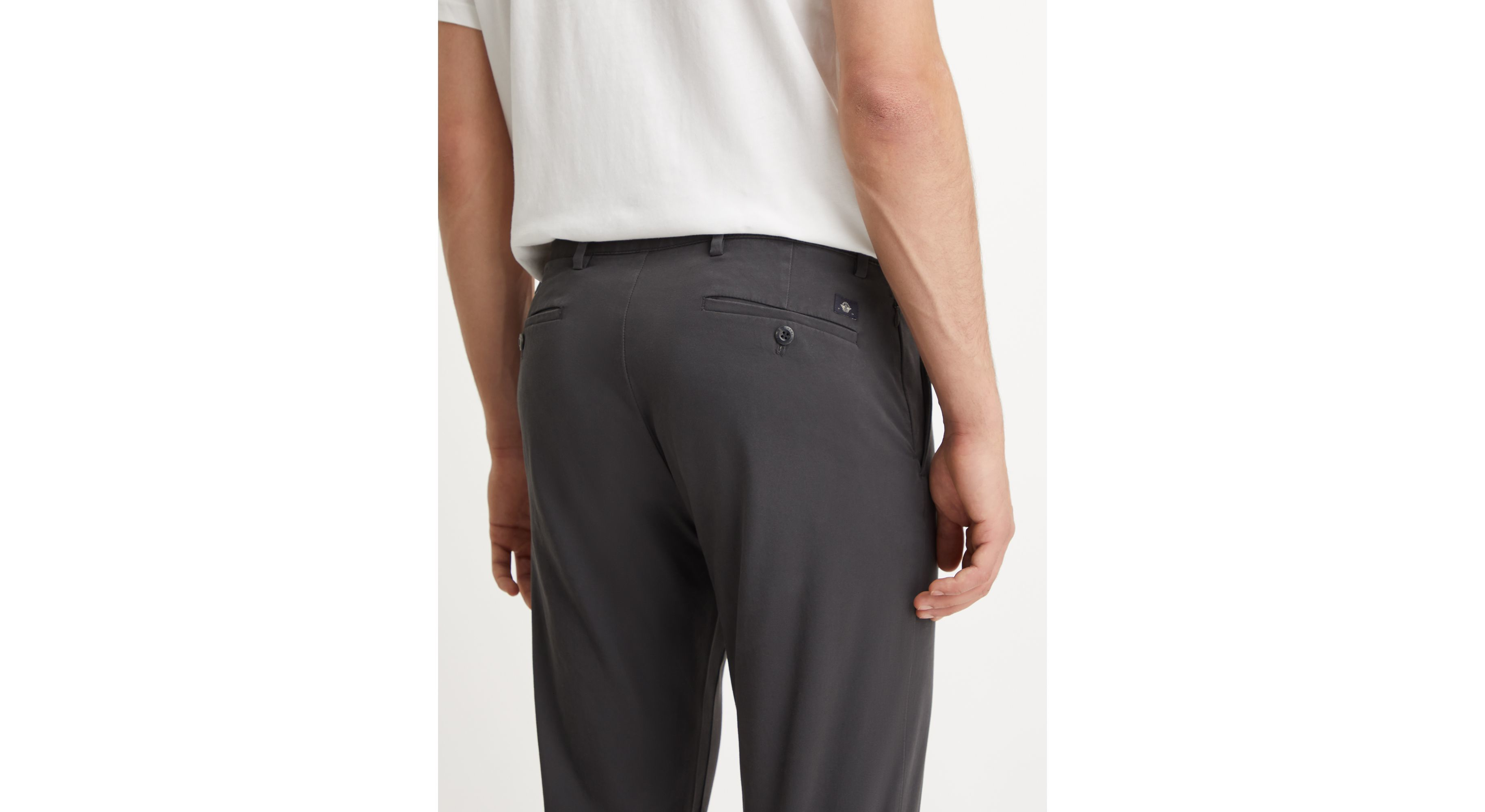 Dockers Crafted Khaki Slim Fit chino homme gris Steelhead