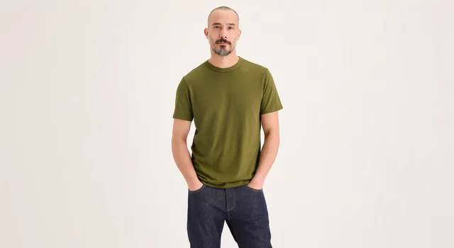 Dockers Crewneck Tee t-shirt homme vert coton
