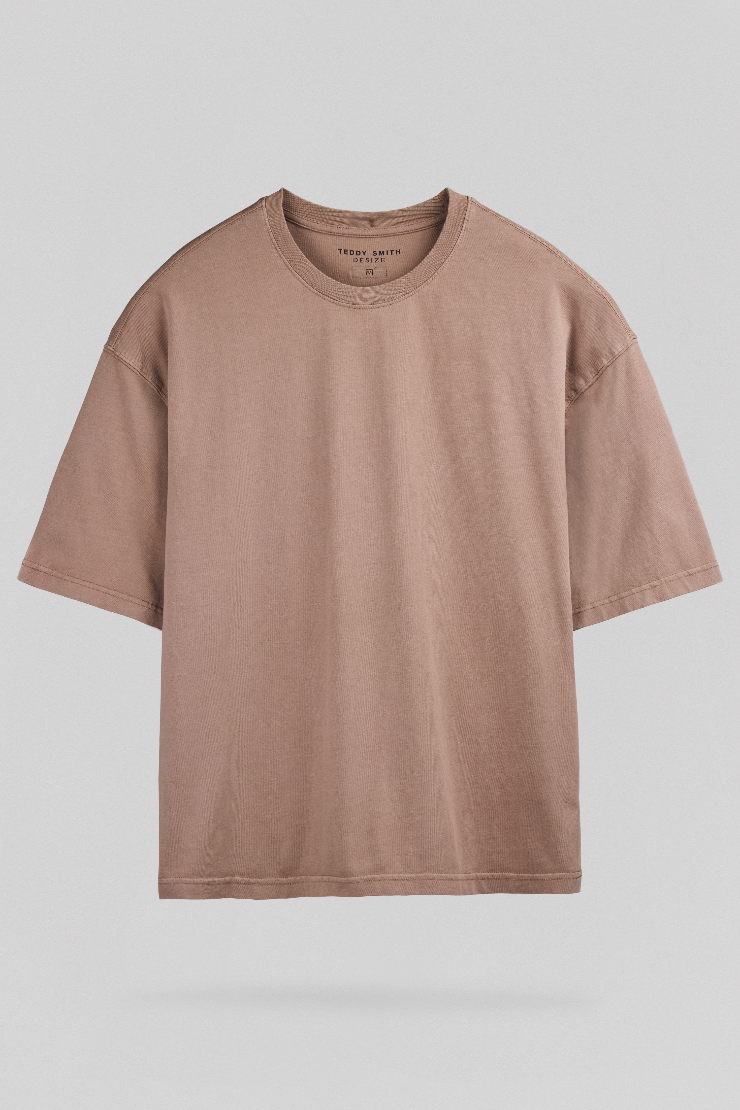 Teddy Smith T-Essential T-Shirt Oversize Rose Cendré Coton