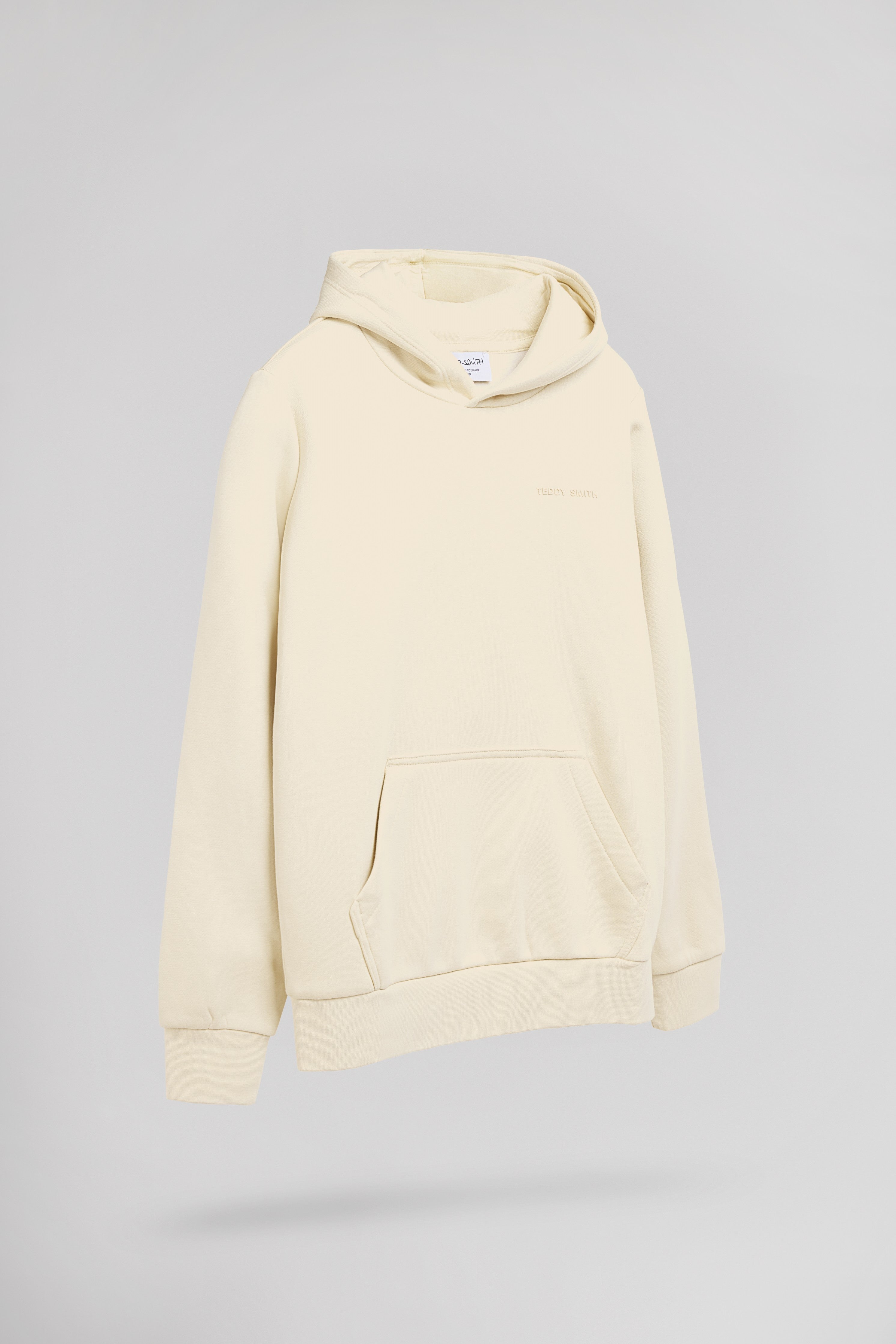 Teddy Smith S-Nark Hoody JR sweat capuche écru coton