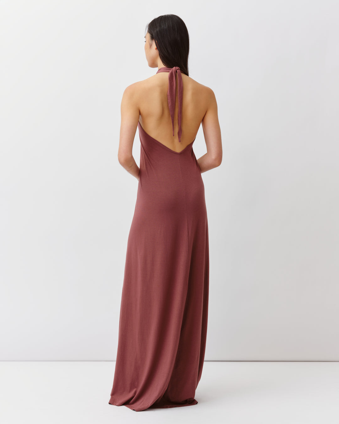 DIEGA Renovo robe longue cannelle col américain