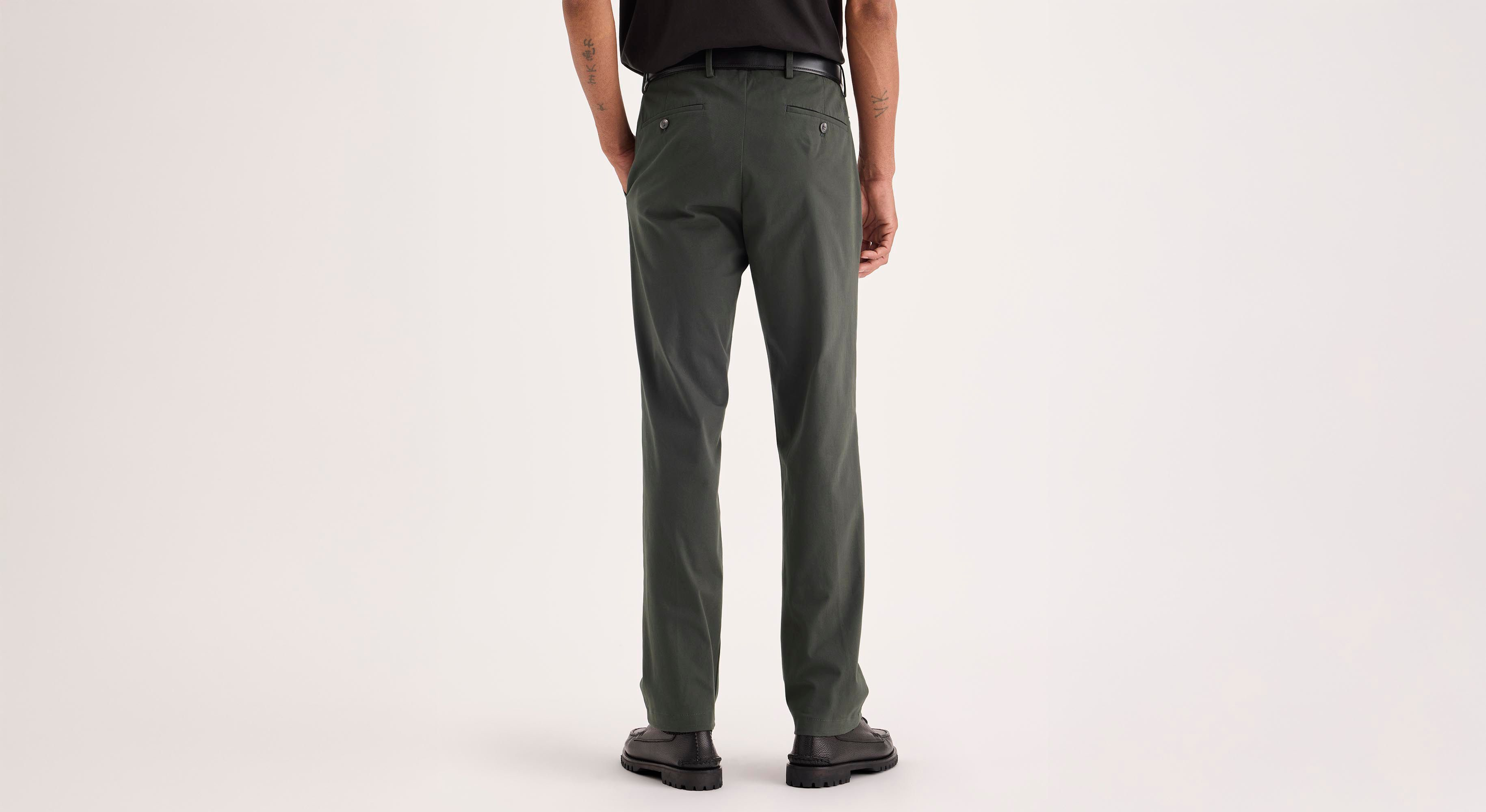 Dockers Crafted Khaki Slim Fit chino vert chimera stretch