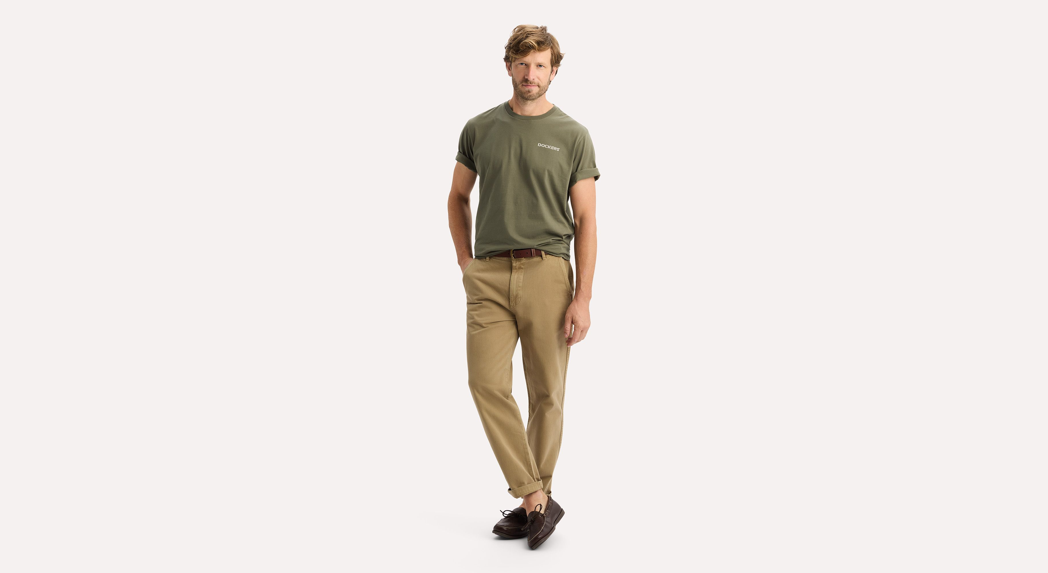 Dockers Graphic Tee Regular Fit tee-shirt vert camo délavé