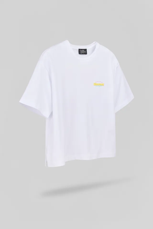 Teddy Smith T-Icy Mc Blanc t-shirt oversize coton