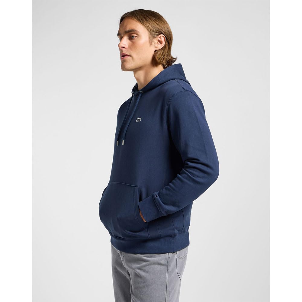 Lee Plain Hoodie sweat homme Mood Indigo XL coton