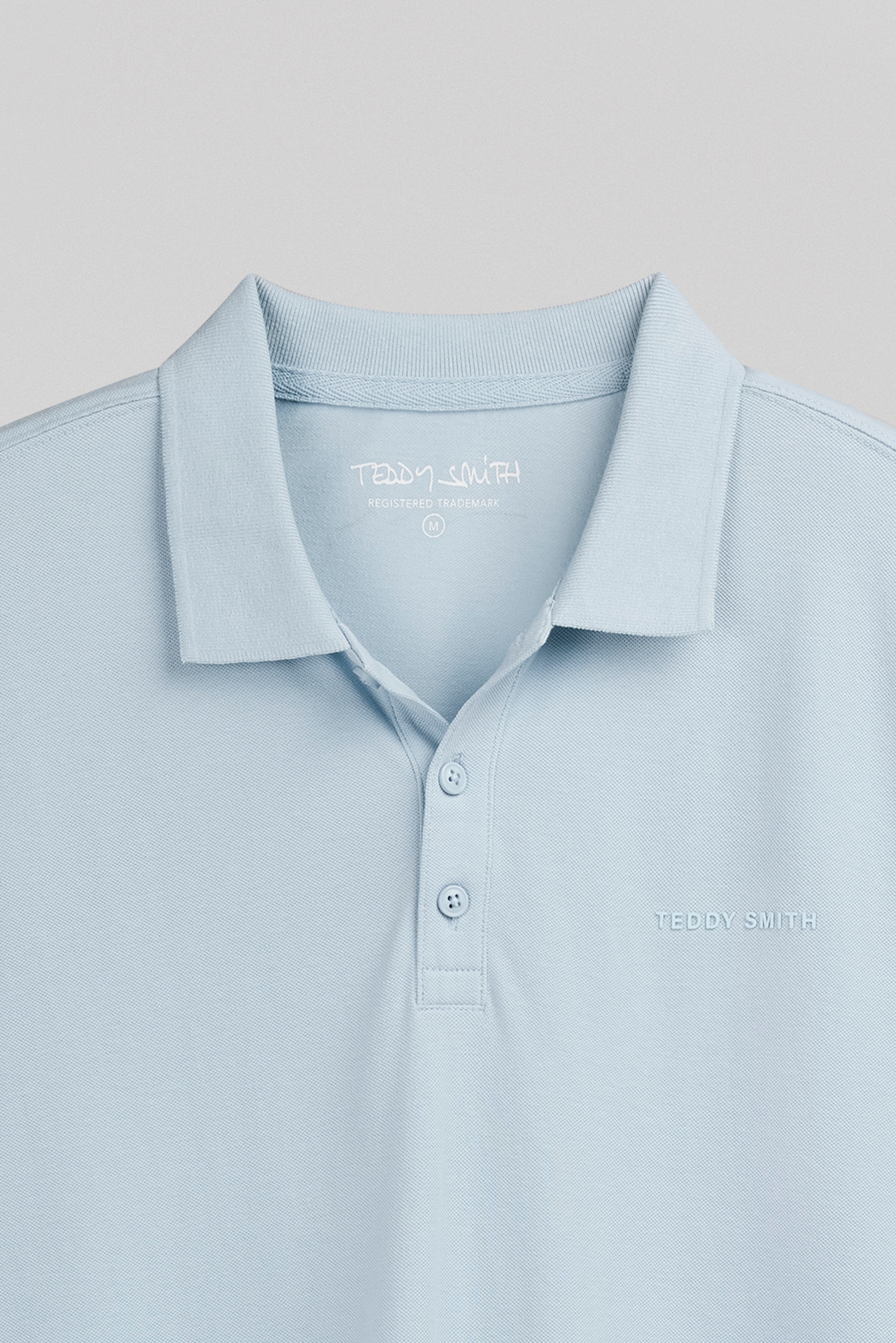 Teddy Smith P-ALBAN MC polo homme bleu pastel