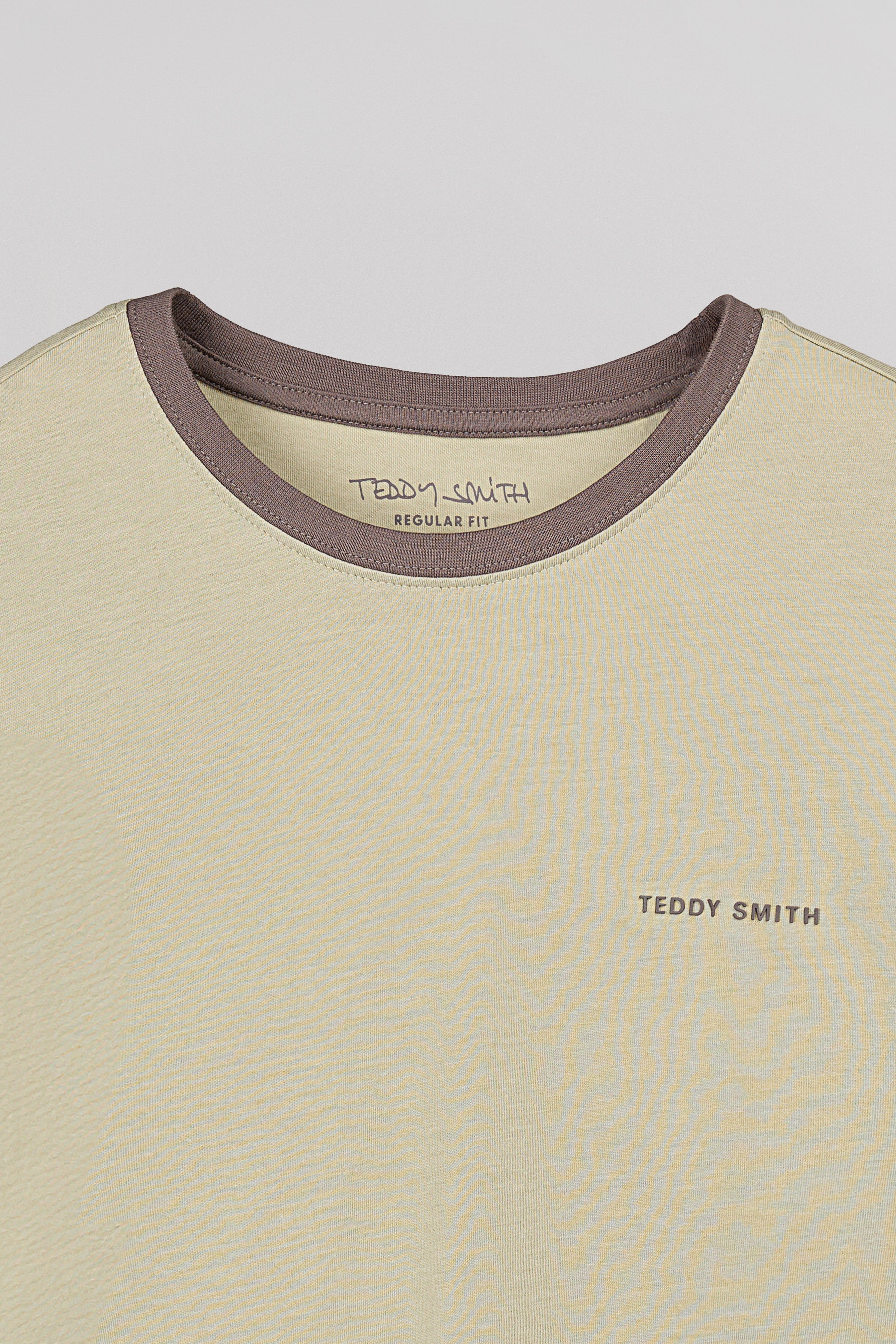 TEDDY SMITH THE-TEE 2 t-shirt chiné vert sauge homme