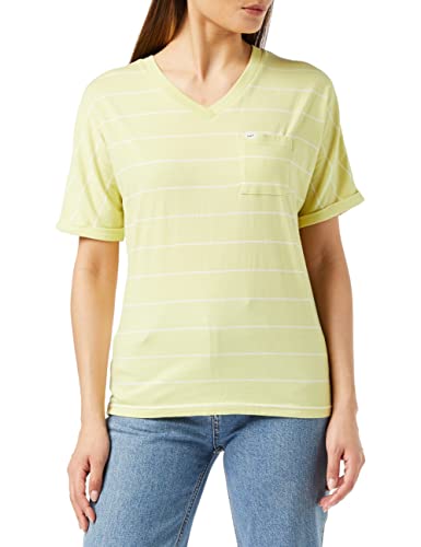 Lee Striped Yarn Dye Tee t-shirt femme Lime Juice à rayures