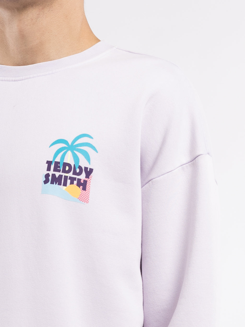 Teddy Smith S-Ben RC sweat homme lavande col rond