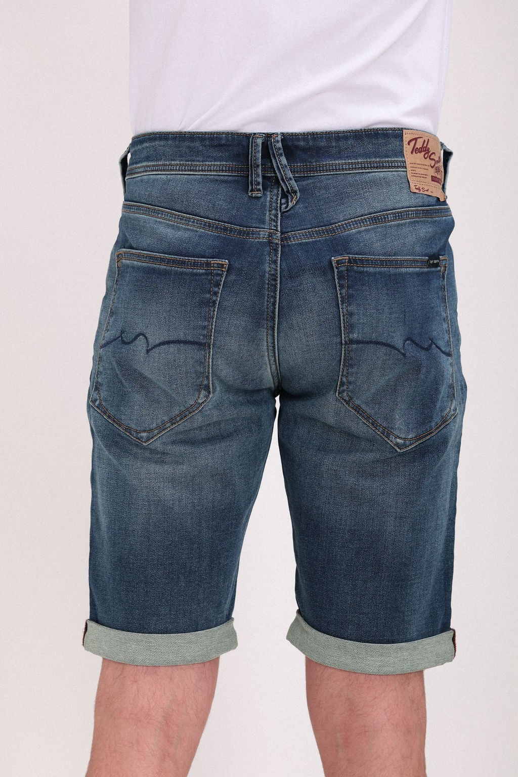 Teddy Smith Scotty 3 Reg bermuda dye denim