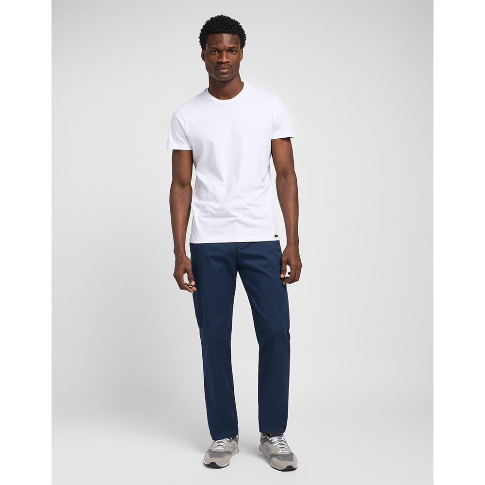 Lee Regular Chino pantalon homme bleu marine 31W/30L coton