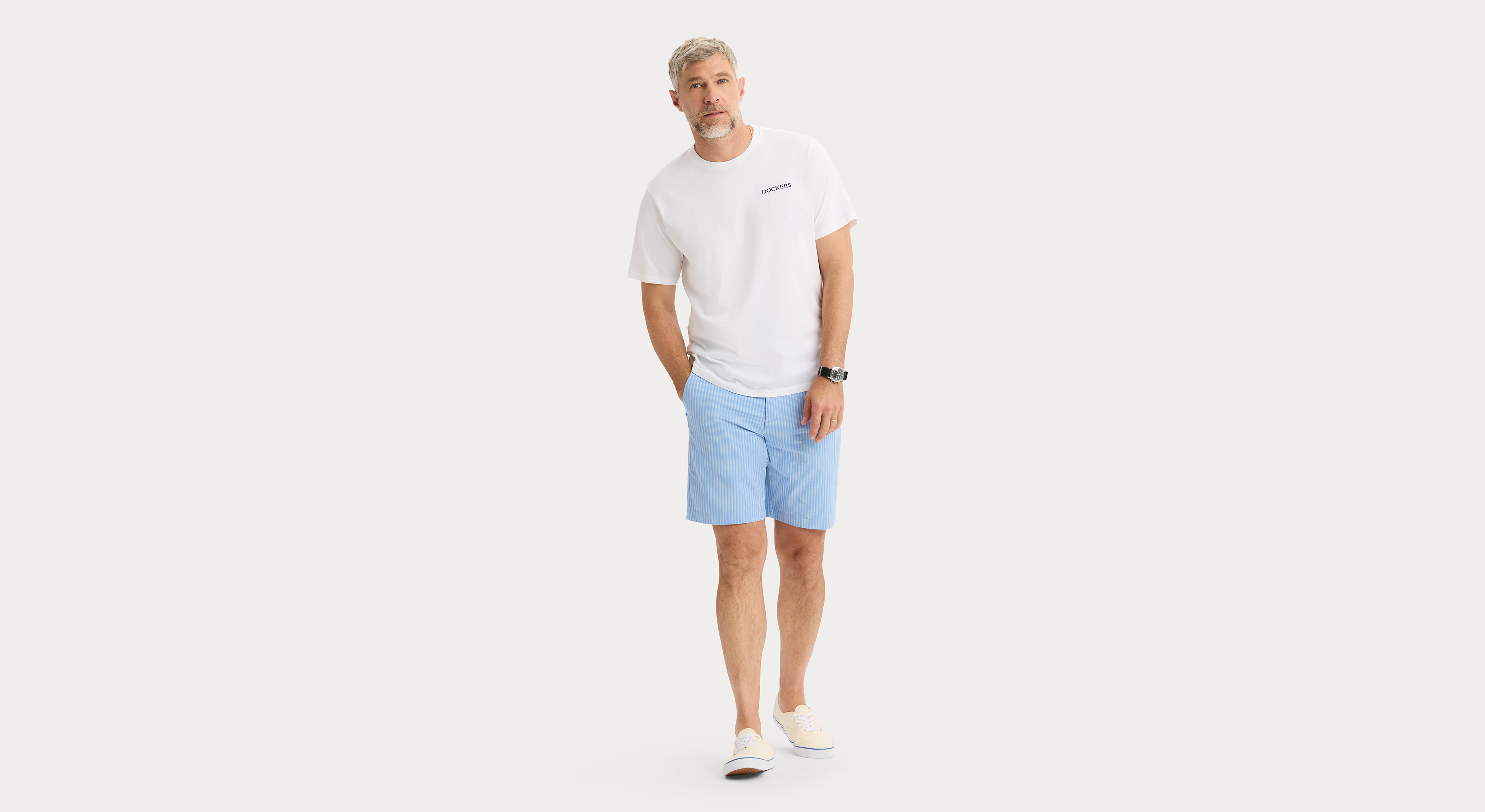 Dockers Graphic Tee t-shirt homme blanc coton