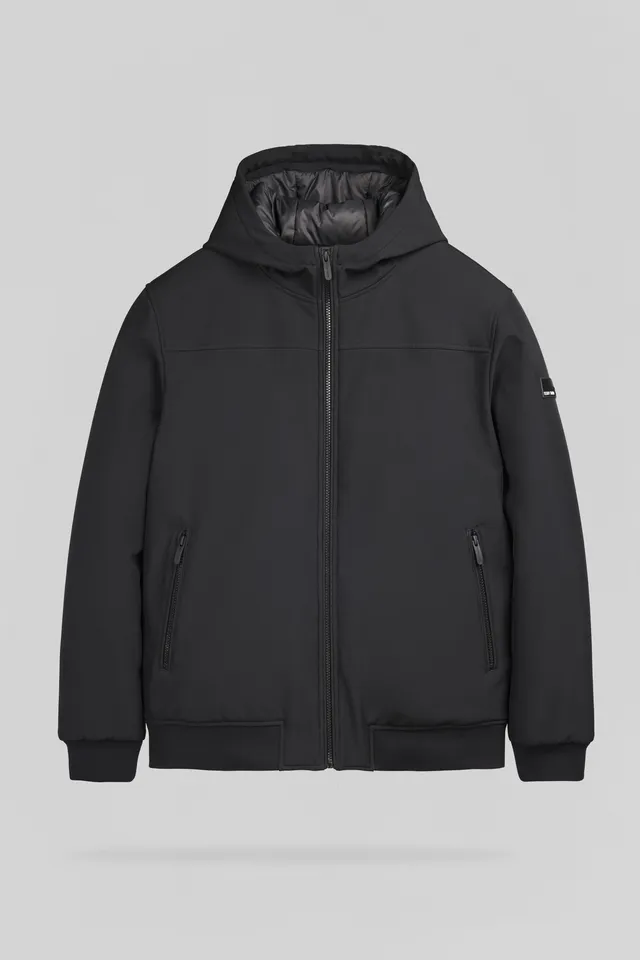 Teddy Smith B-Samy blouson noir déperlant capuche