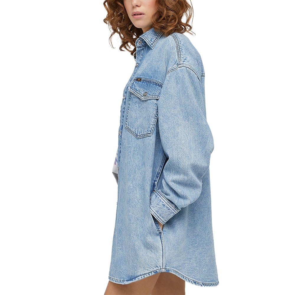 Lee Western surchemise femme bleu givré denim