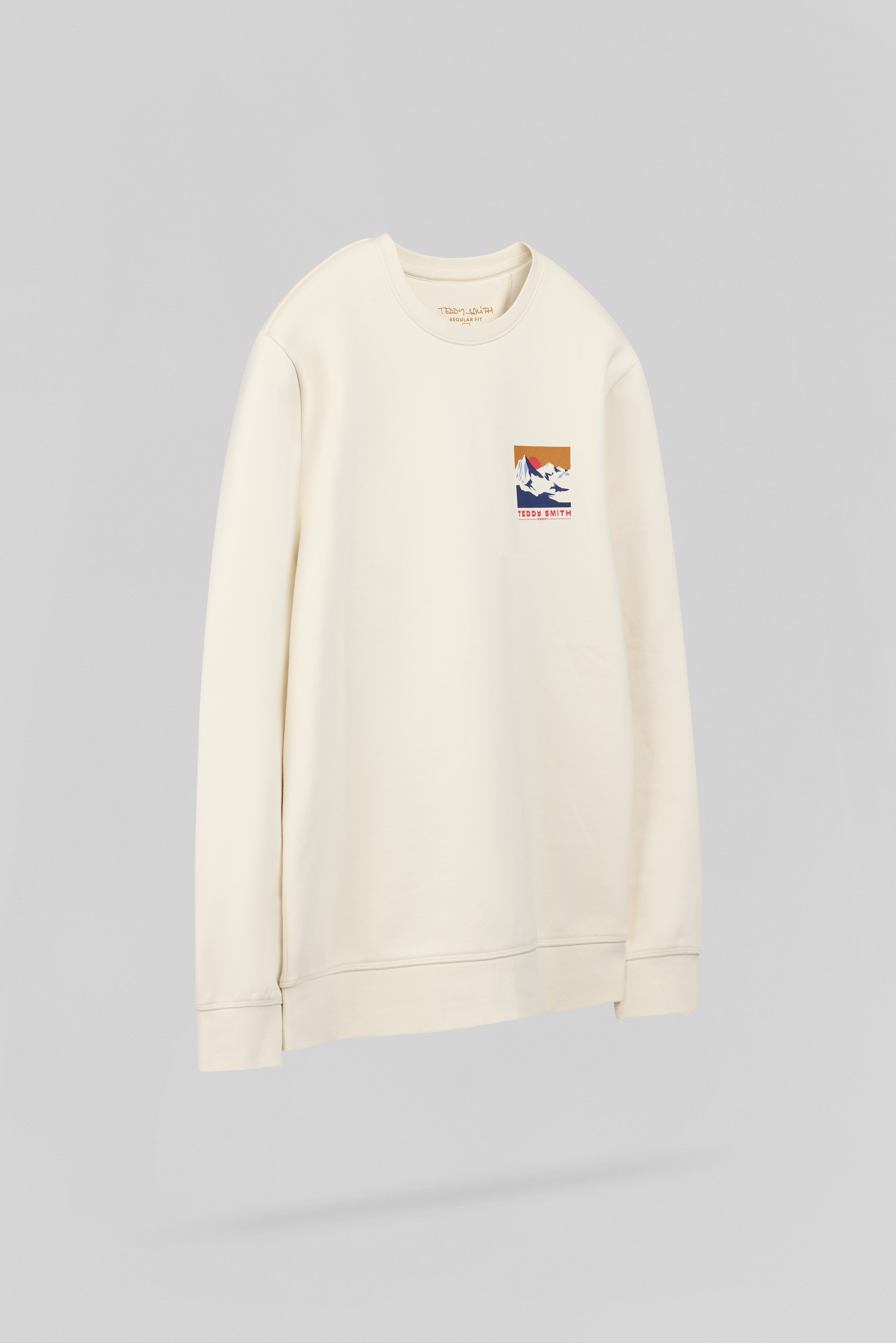 Teddy Smith S-Mountain RC sweat cream molleton homme