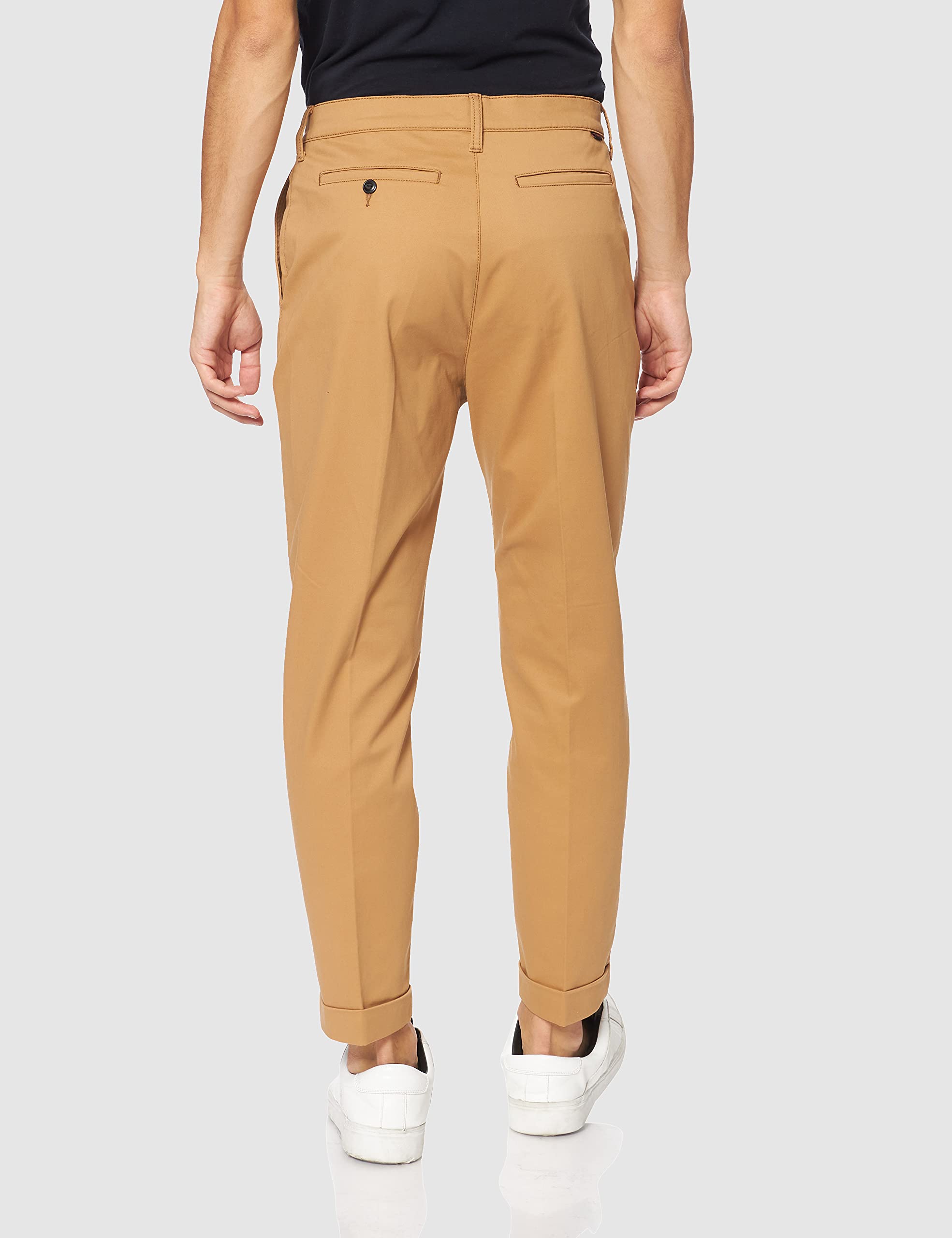 Lee Tapered Chino chino marron 28W 32L coupe fuselée