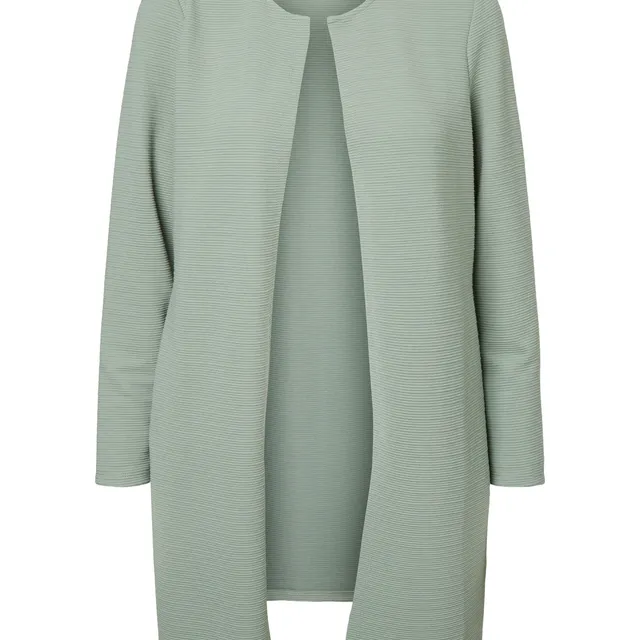 Noisy May gilet long cardigan stretch col rond