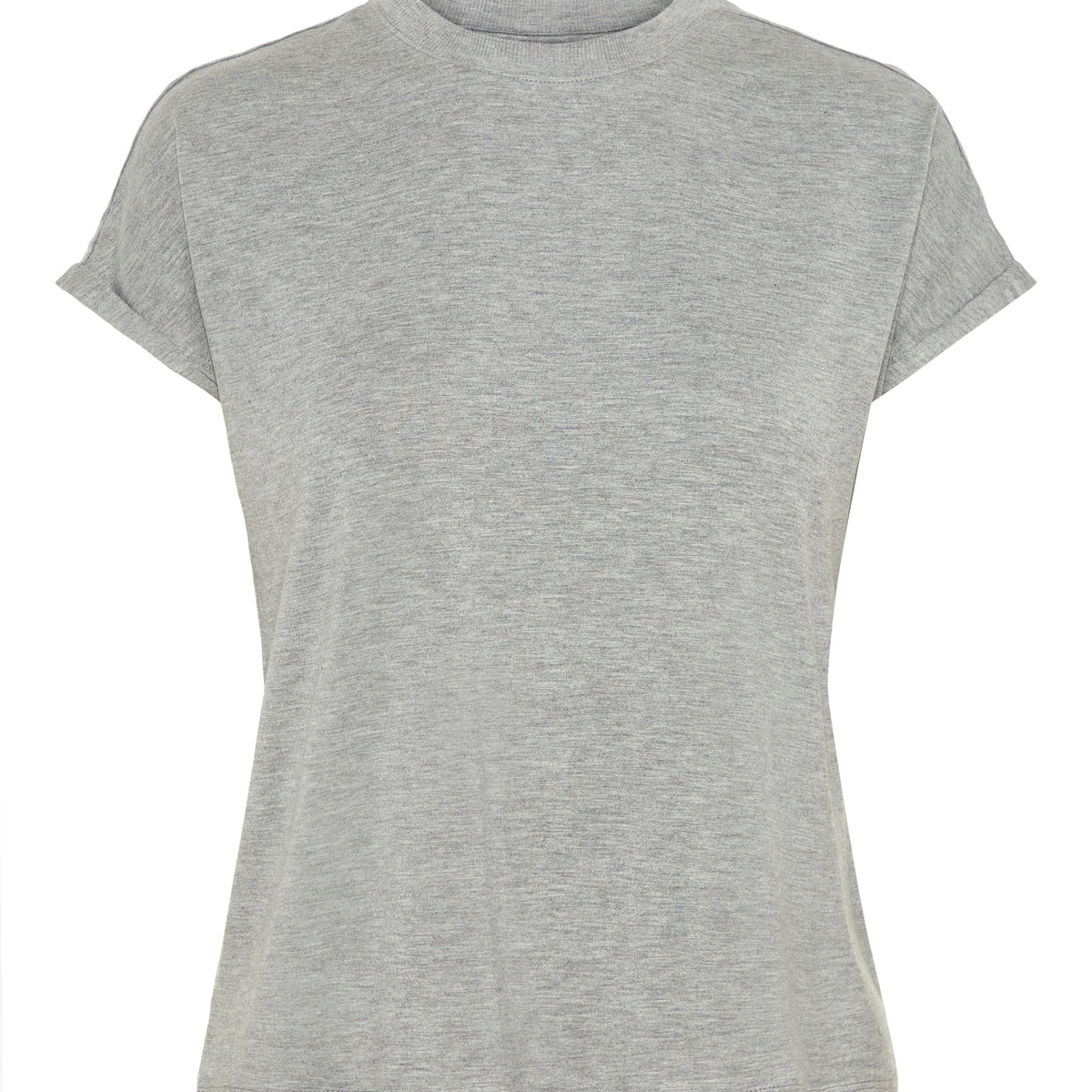 Noisy May top col rond manches courtes viscose stretch